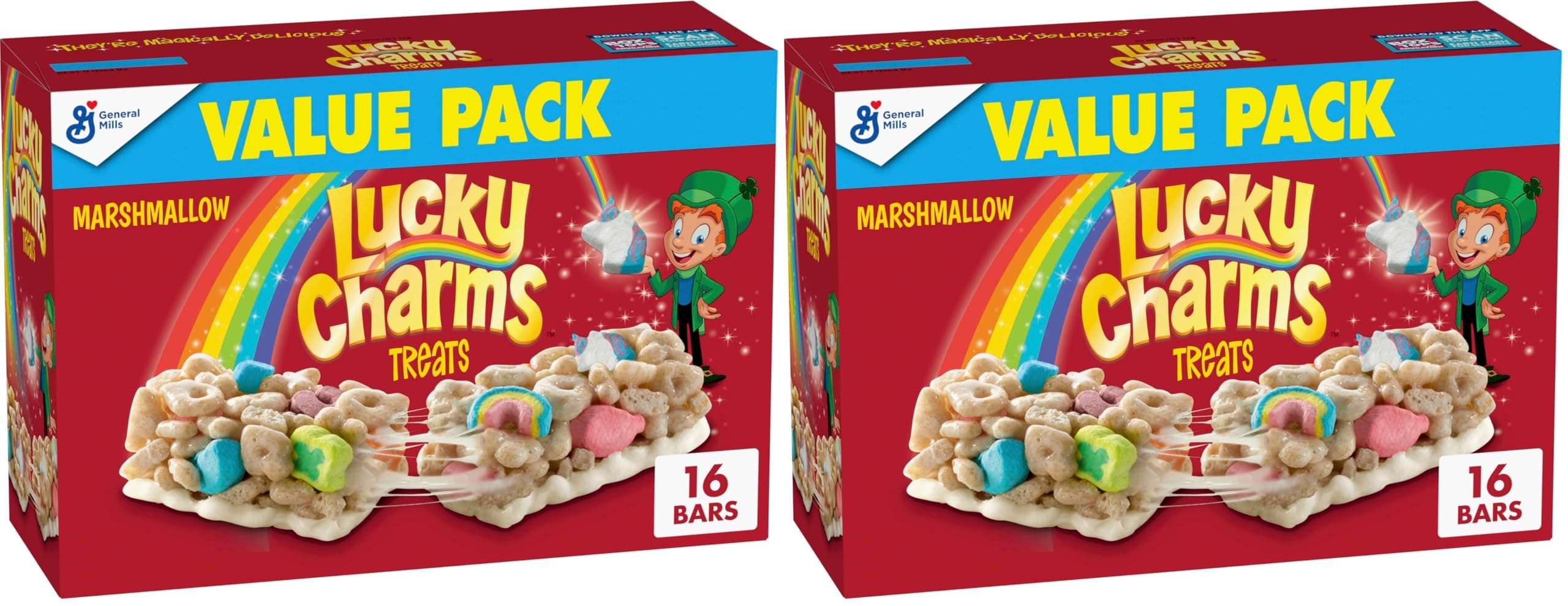 Breakfast Cereal Treat Bars, Snack Bars, Value Pack, 16 count (Pack of 2)