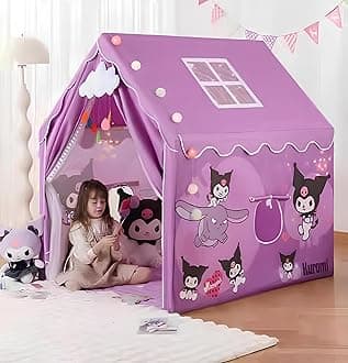 Gurukrupa International Light Weight Kids Play Tent House for 3-8 Year Old Kids Girls and Boys (Prple CAT 02)