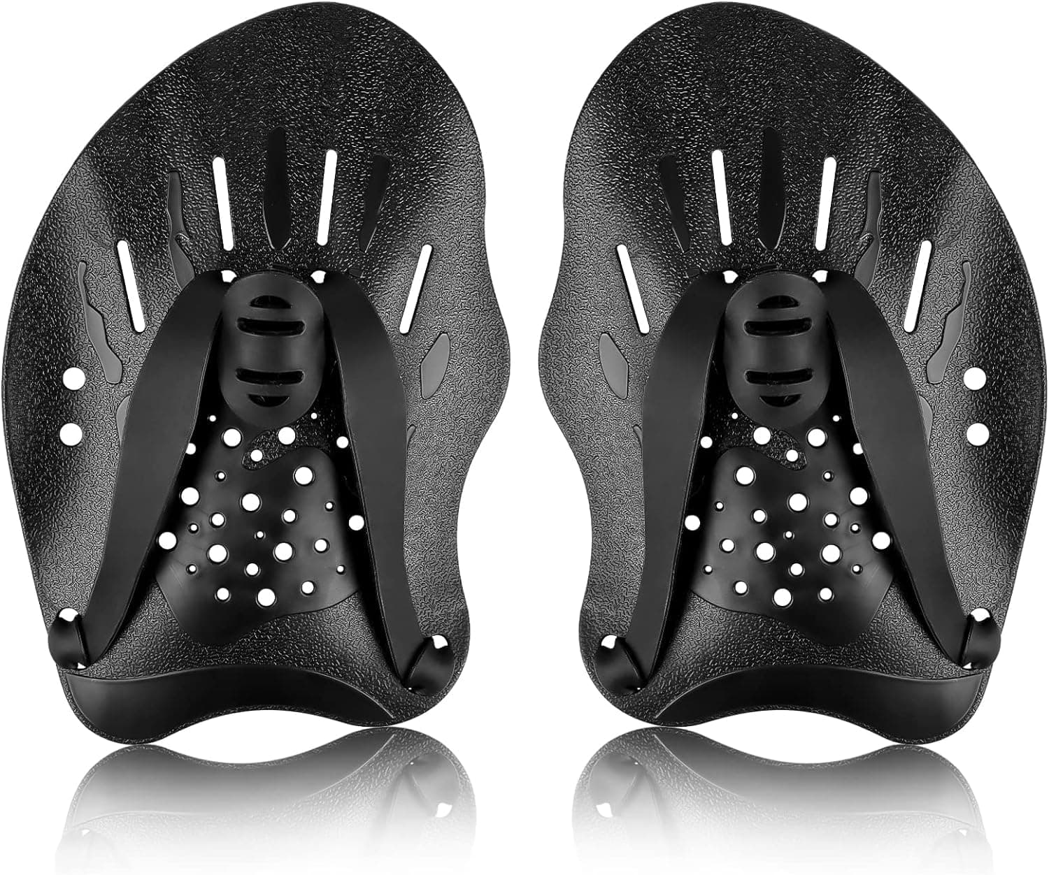 Swimming Hand Paddle, Swimming Paddle with Adjustable Straps, Strength Training Aid, Pool Exercise Equipment, Swimming Arm Training Accessory