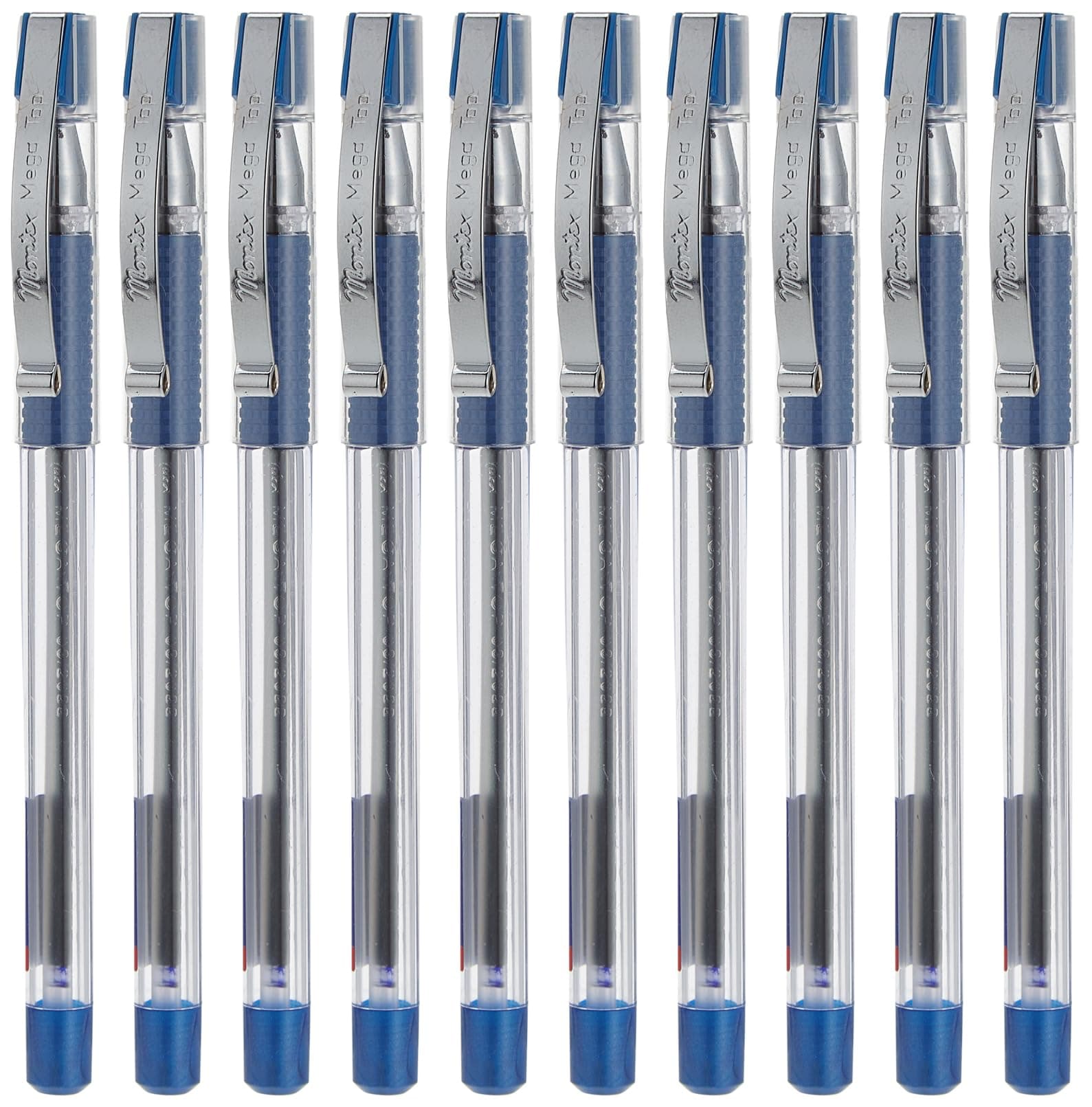 Mega Top Blue Ball Point Pen (10pcs) by Montex