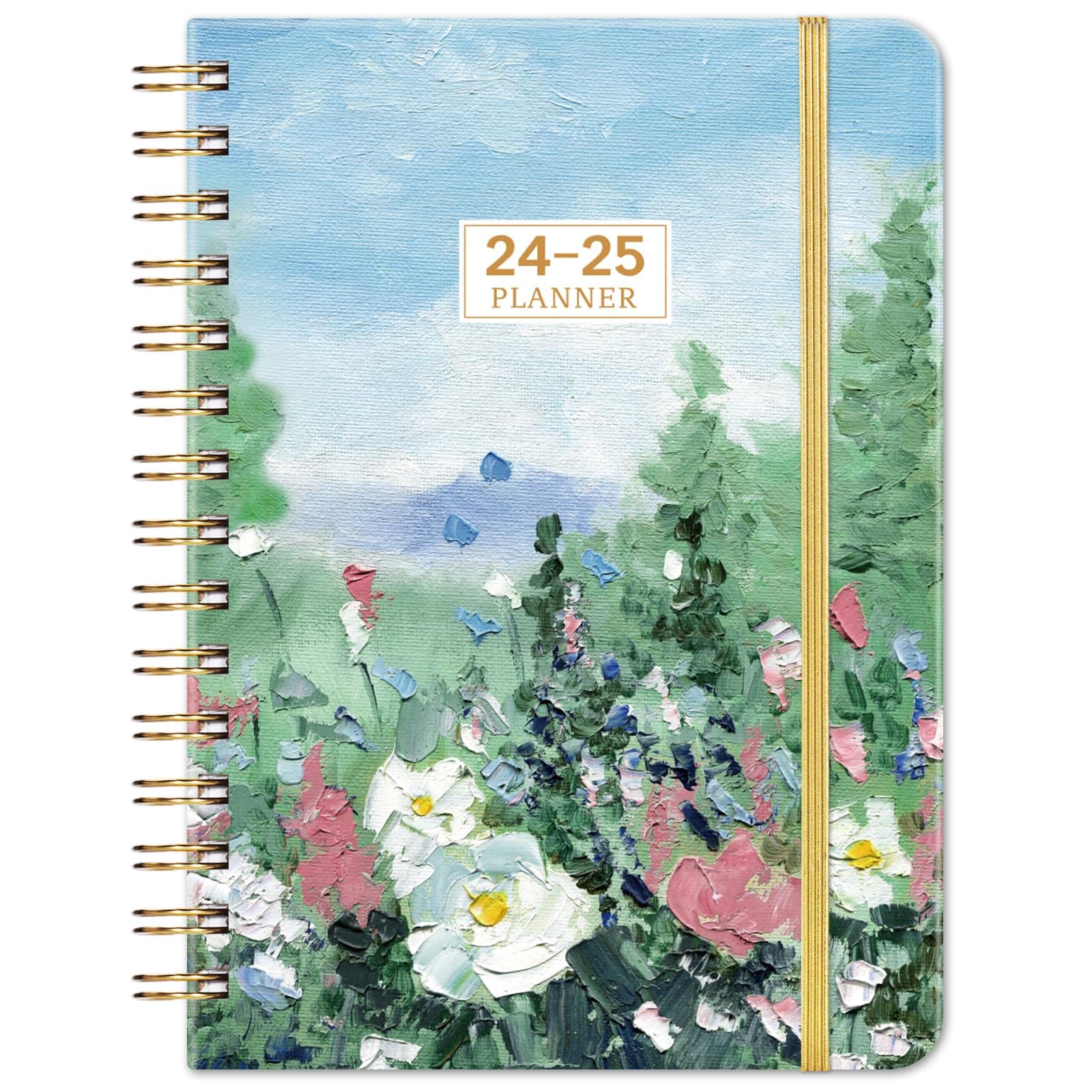 2025 Planner - 6.3" x 8.4" Planner 2025 Weekly and Monthly, JAN.2025 - DEC.2025, Planner 2025 with Tabs, Sturdy Cover, Premium Paper, Back Pocket, Twin-wire Binding