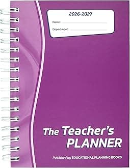 The Teachers Planner 2026-2027 for Secondary School – A5 – Six Period Day – Page-a-Day & Undated, with Dedicated Pages for Year Planning, Exams, Marking and more (TP9-P)