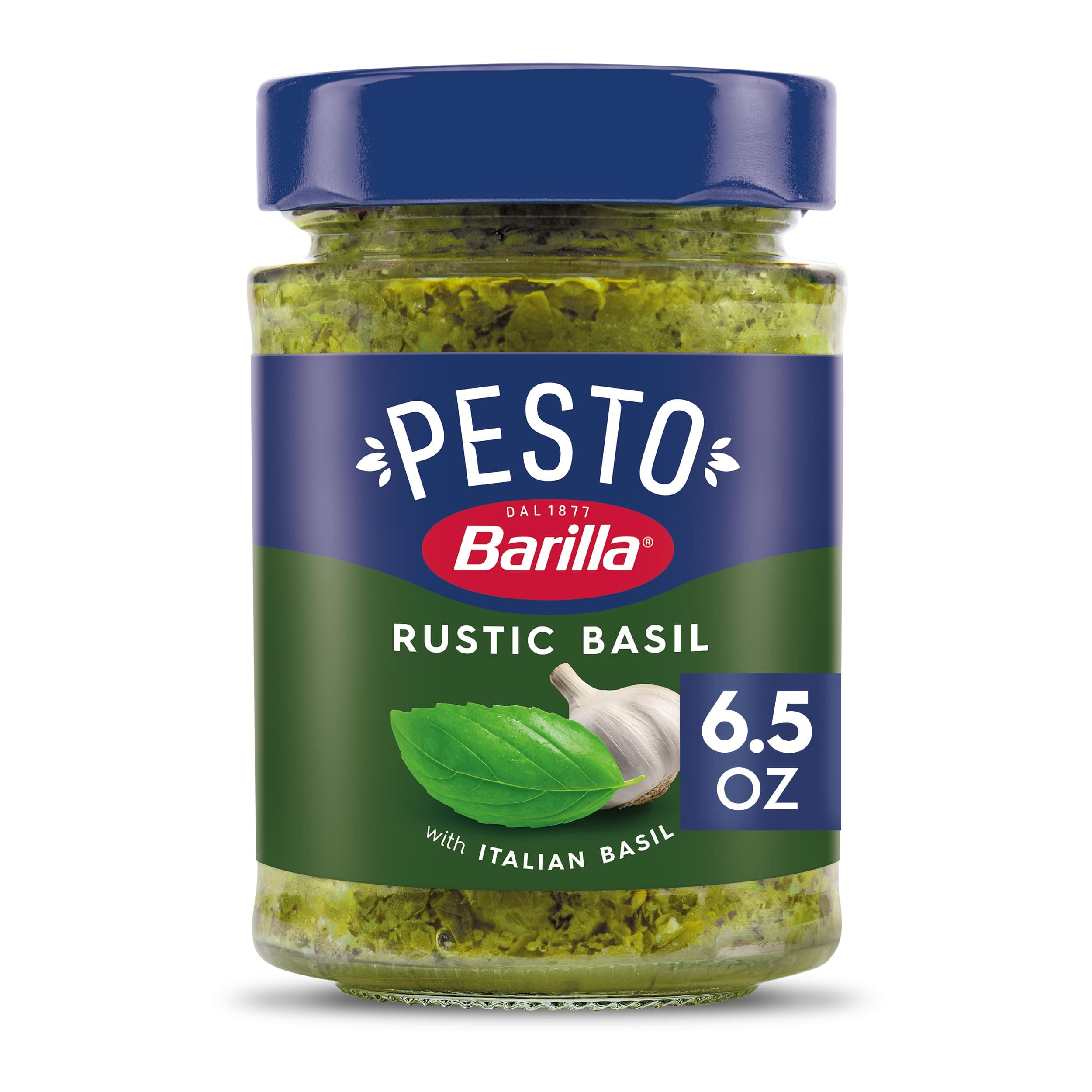 Rustic Basil Pesto with Italian Basil Pasta Sauce and Spread