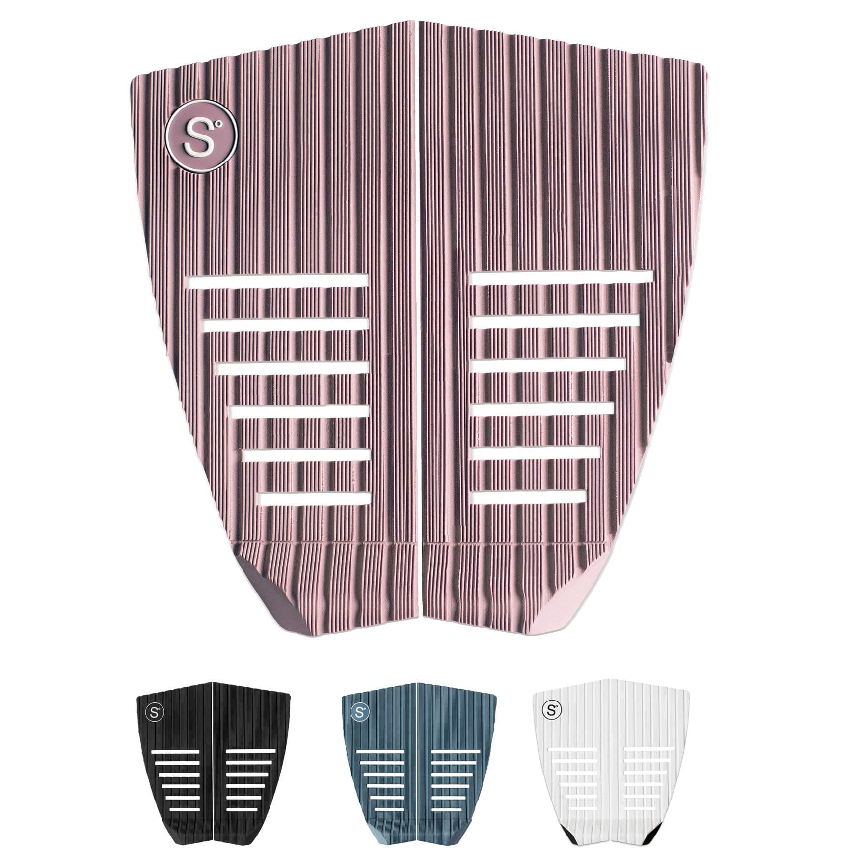 SYMPL Surfboard Traction Pad • 2 Piece Flat Pad for Surfing, Skimboarding • Maximum Grip • 3M Adhesive • Fits Surfboards, Skimboard, Longboard, Fish