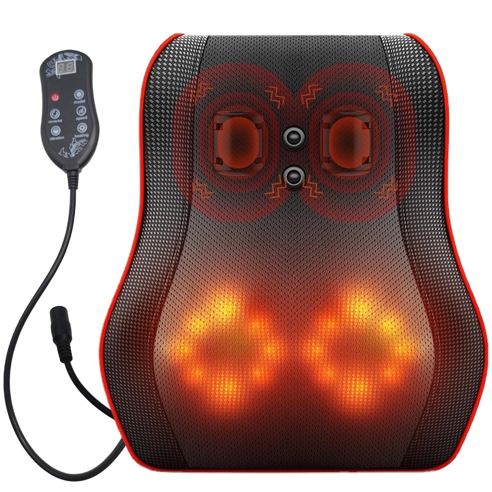 Neck Back Massager with Remote Control, 16 Massage Deep Shiatsu Head Kneading Shoulder Heat for Muscle Body Leg Pain, Electric Hot Pillow Home Office Use