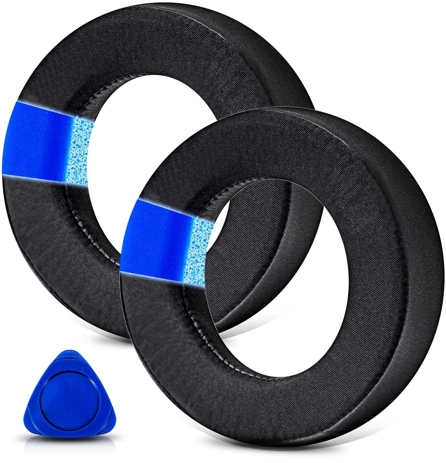 TRANSTEK Replacement Earpads Compatible with LucidSound LS20 LS25 LS30 LS40 Headset, Ear Pads Cushions with High-Density Memory Foam (Cooling Gel Fabric)