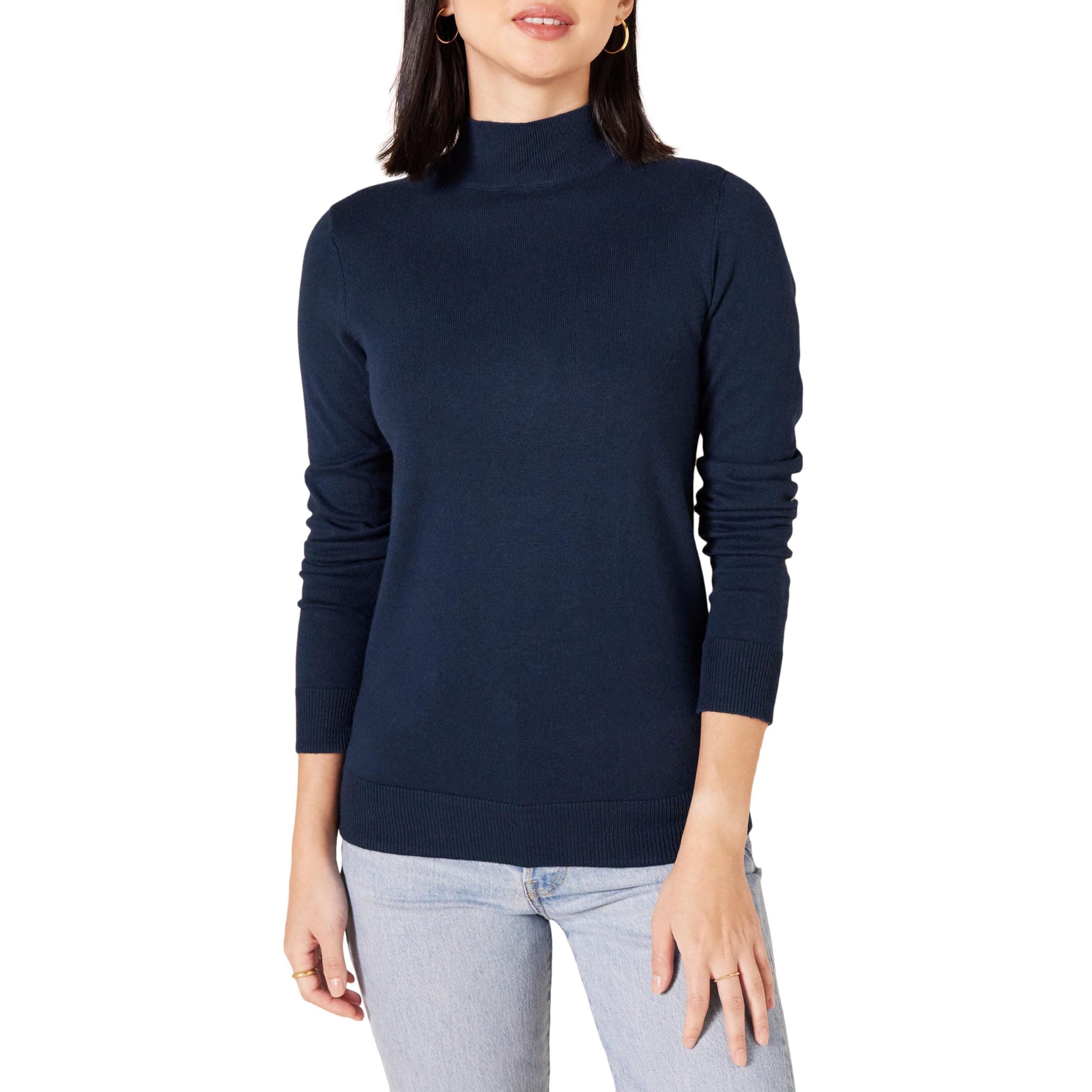 Women's Lightweight Mockneck Sweater (Available in Plus Size)