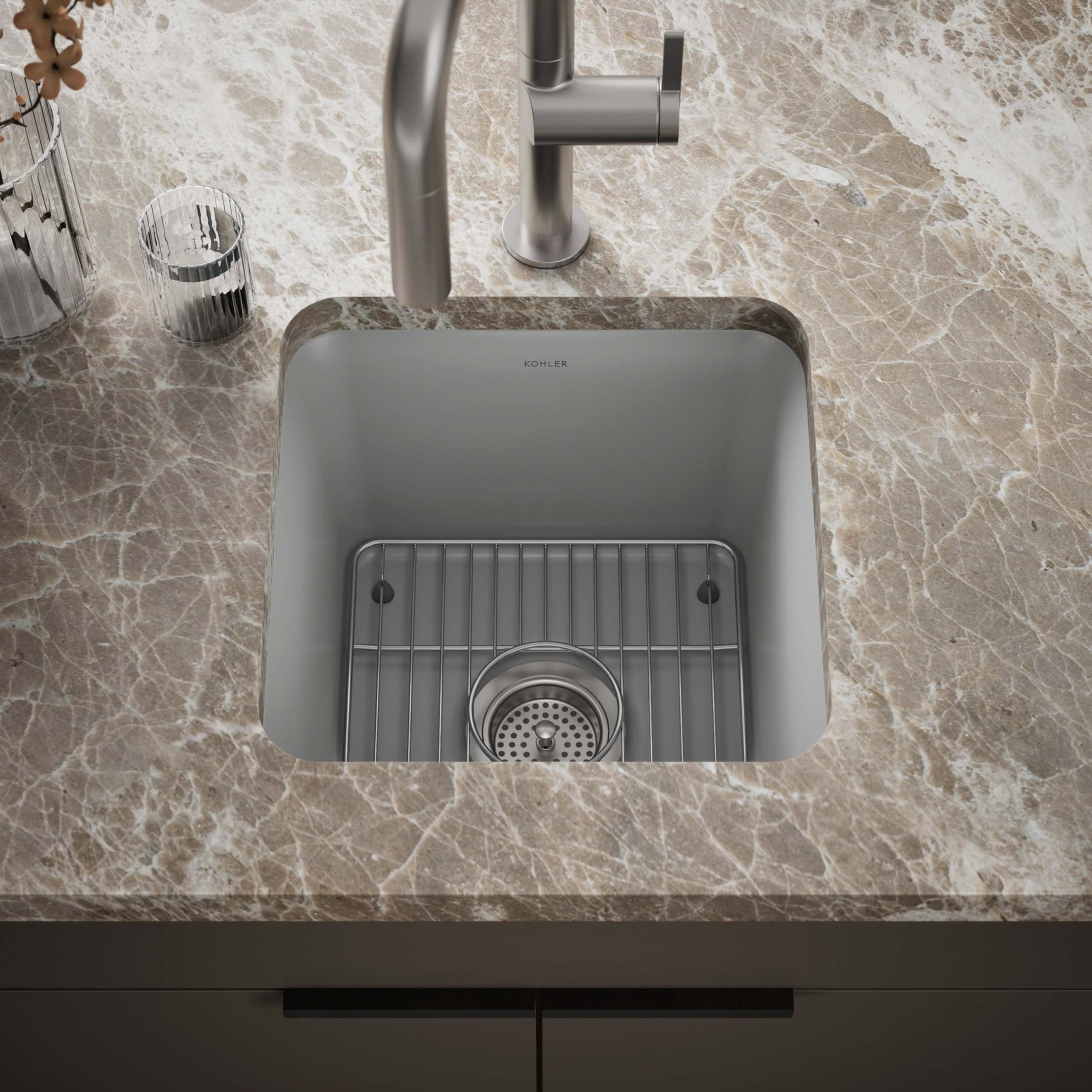 8223-CM4 Cairn Kitchen Sink, Matte Grey