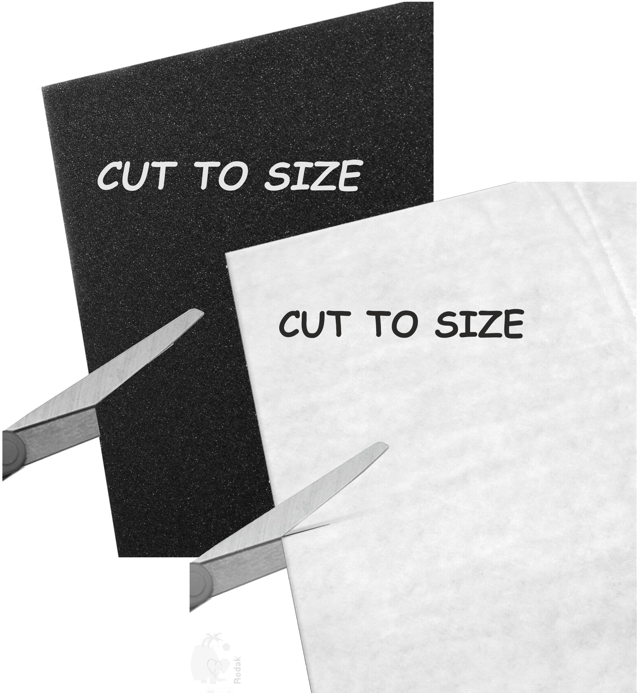 - RODAK 1 Foam Filter and 1 Universal Microfilter, Cut to Size for All Vacuum Cleaners Having Provision of Inlet and Outlet Filter