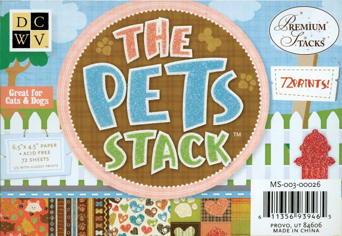 Diecuts With A View Pets 4-1/2 inches by 6-1/2 inches Mat Stack