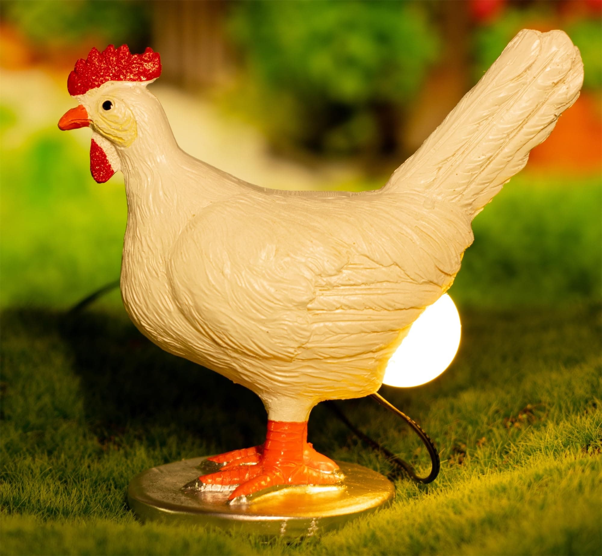 3D LED Egg Table Lamp - Funny Resin Chicken Night Light with USB, Perfect Christmas or Birthday Gift