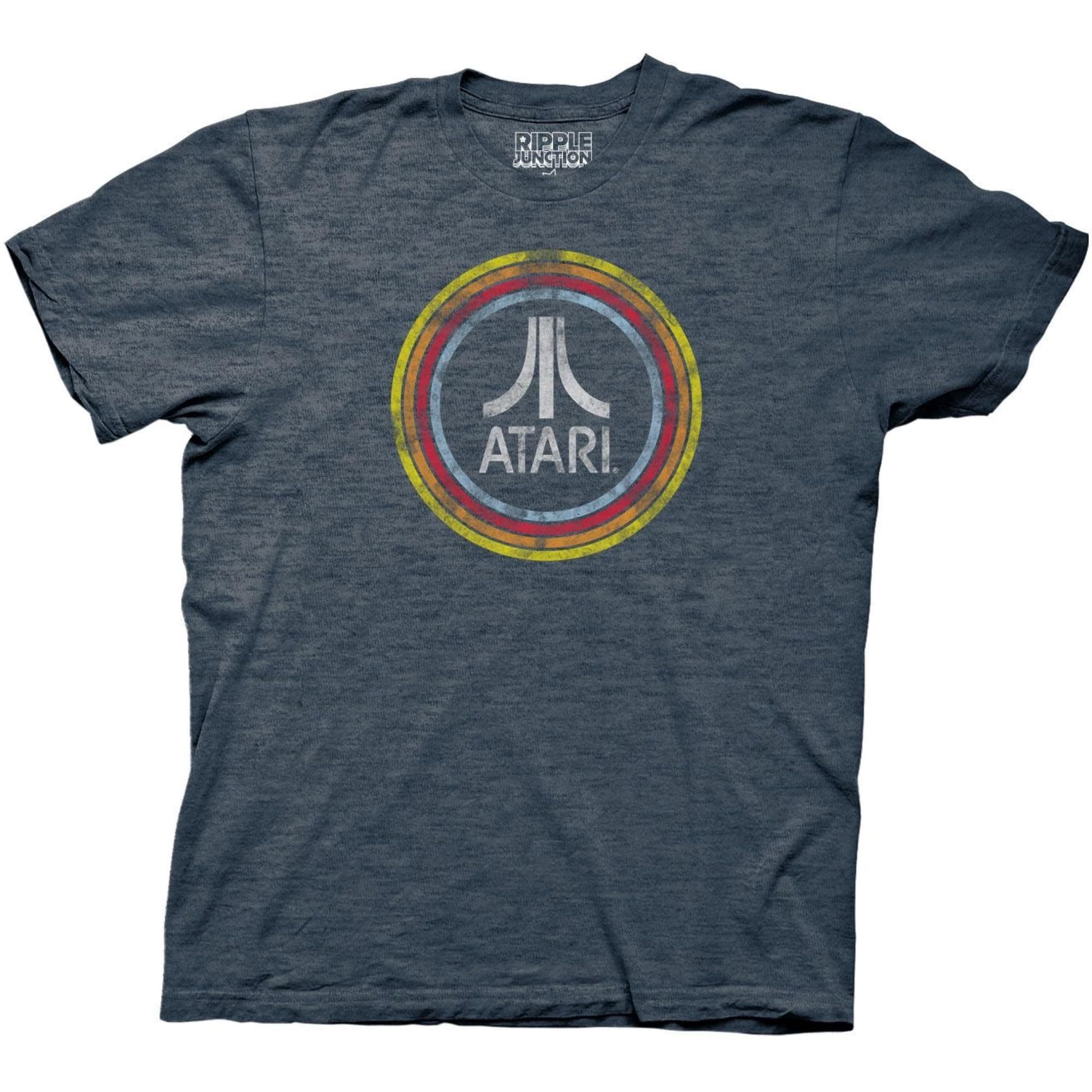 Ripple Junction Atari ディストレストロゴ イン サークル 大人用 Tシャツ US サイズ: Small カラー: ブルー