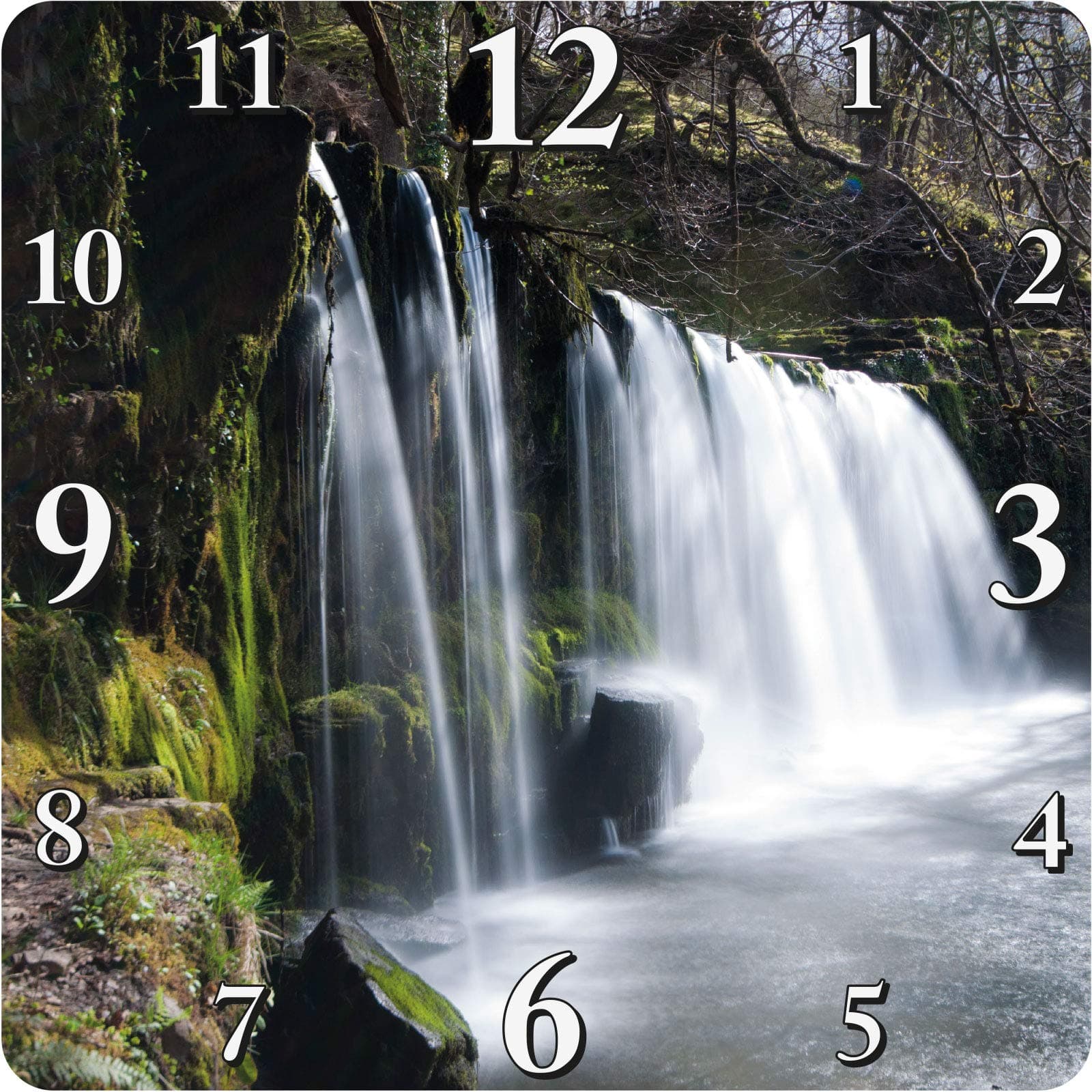 PSL Digital Ltd 24cm Personalised Photo Wall Clock Easy Image Upload Customisation (White)