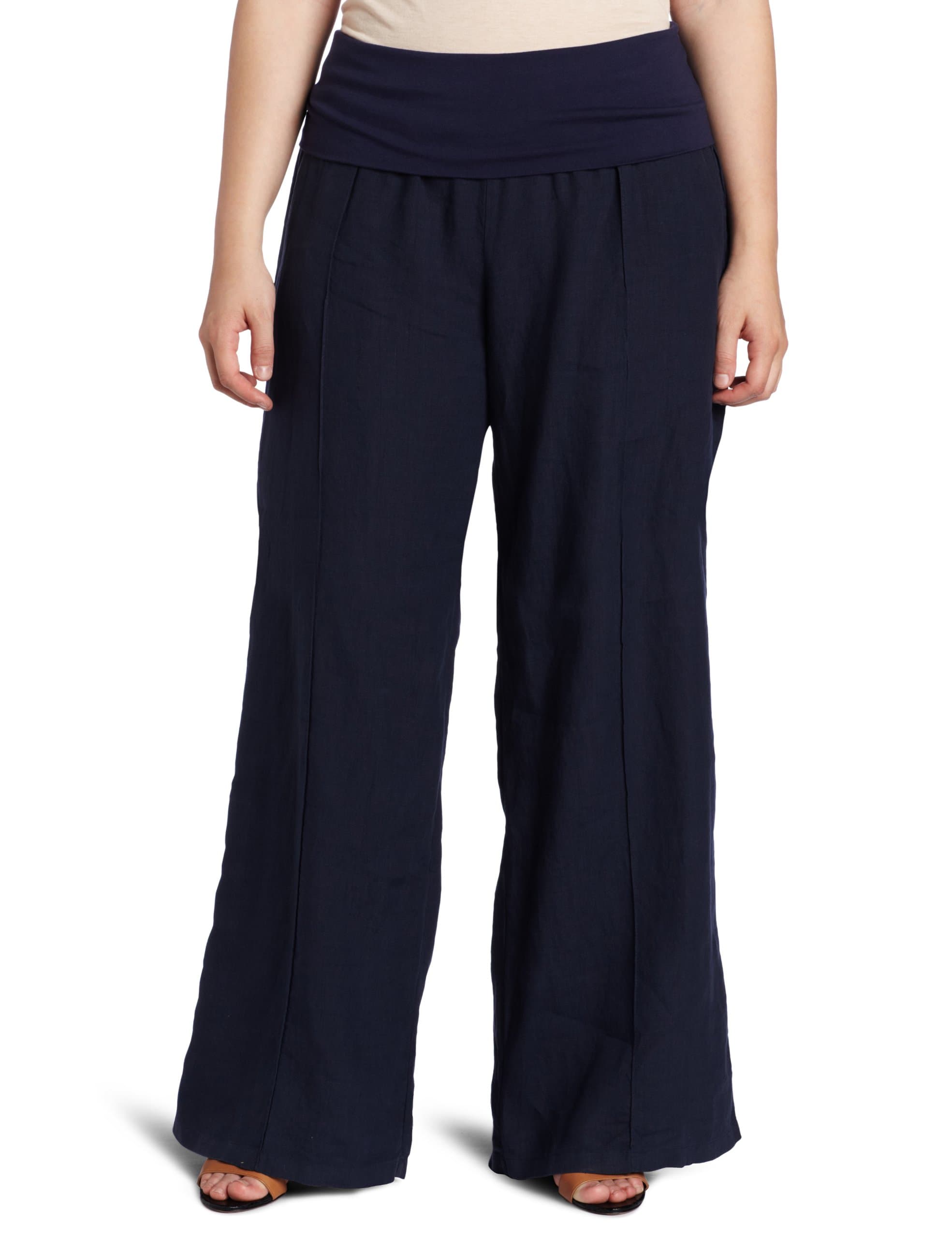 Fresh Laundry Women's Fold Over Linen Pant