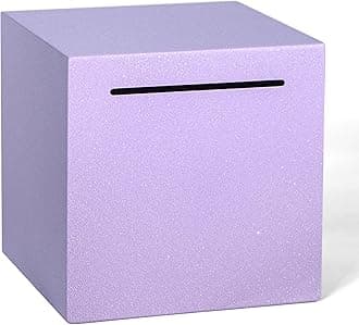 Piggy Bank for Adults Must Break to Open, Unbreakable Adults Piggy Bank Made of Stainless Steel, Metal Saving Bank (Purple, 4.72-inch)