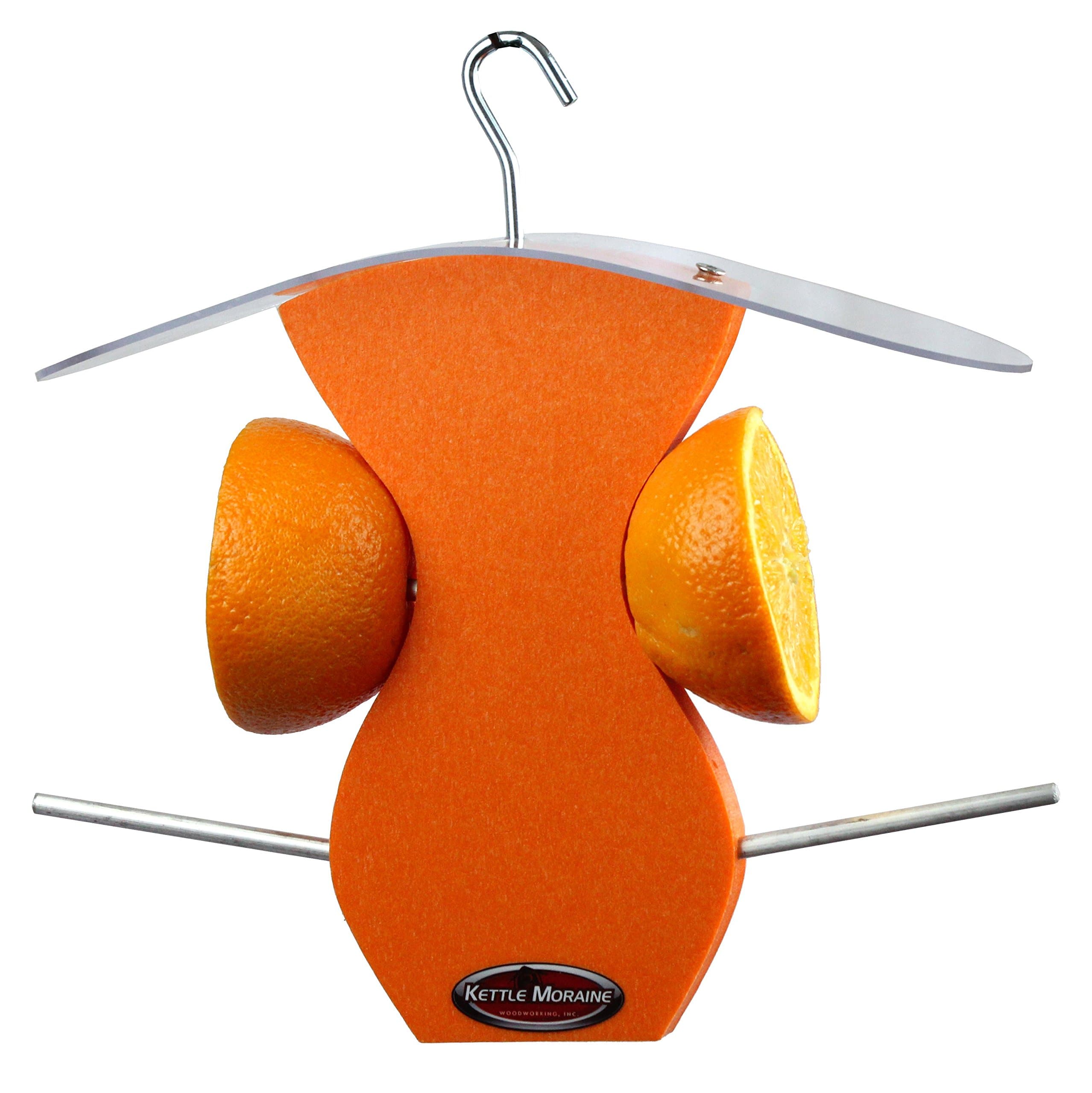 Kettle MoraineCurved Oriole Orange Fruit Feeder