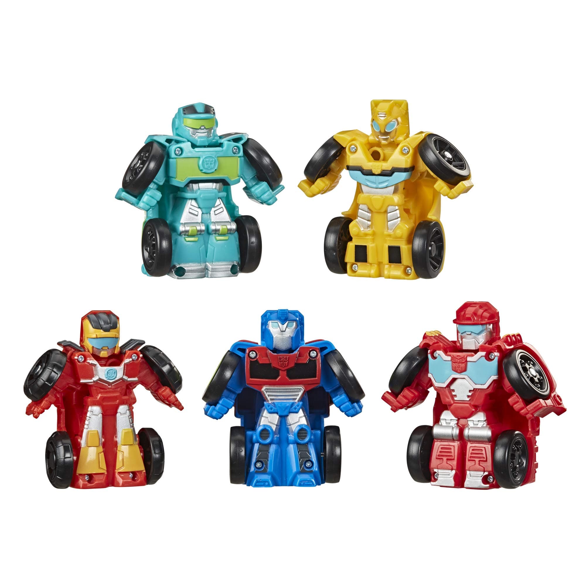 Playskool Heroes Rescue Bots Academy Mini Bot Racers Converting Robot Toy 5-Pack, 2-Inch Collectible Toy Cars, Kids Easter Egg Fillers or Basket Stuffers (Amazon Exclusive)