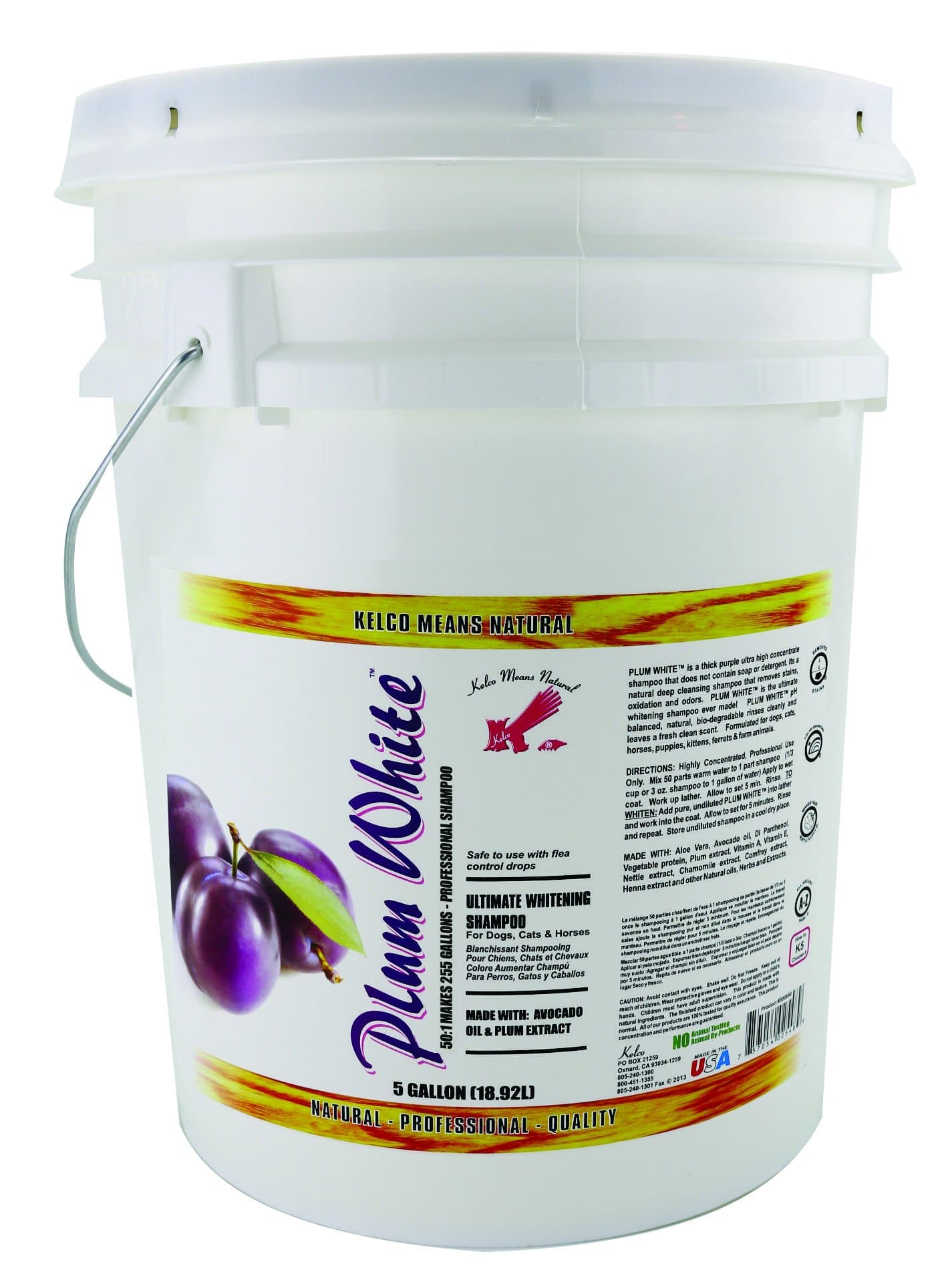 Kelco 50:1 Plum White Shampoo, 5 gal