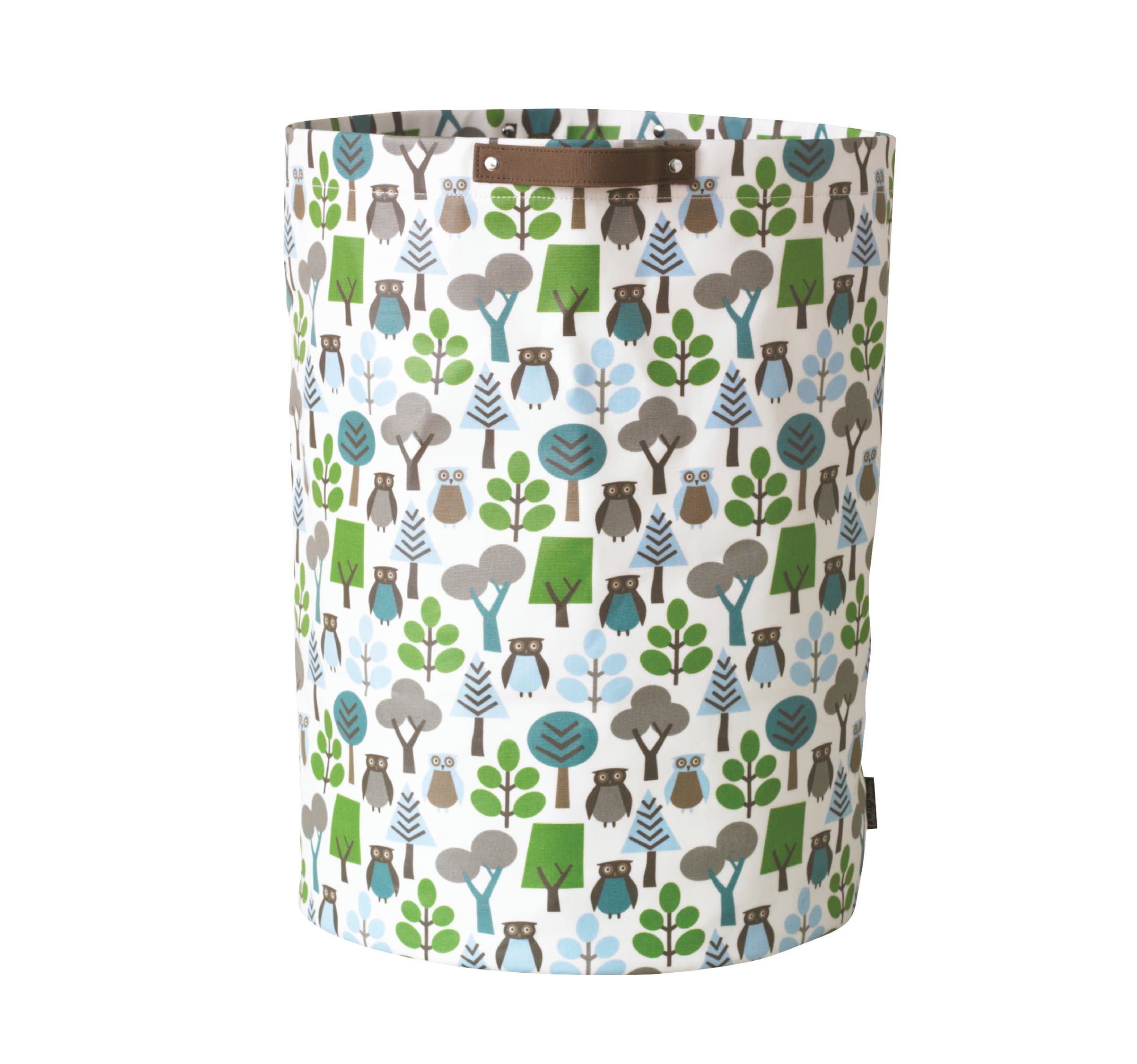 Owls Cylinder Storage Bin by DwellStudio - Owls Cylinder Storage Bin by DwellStudio