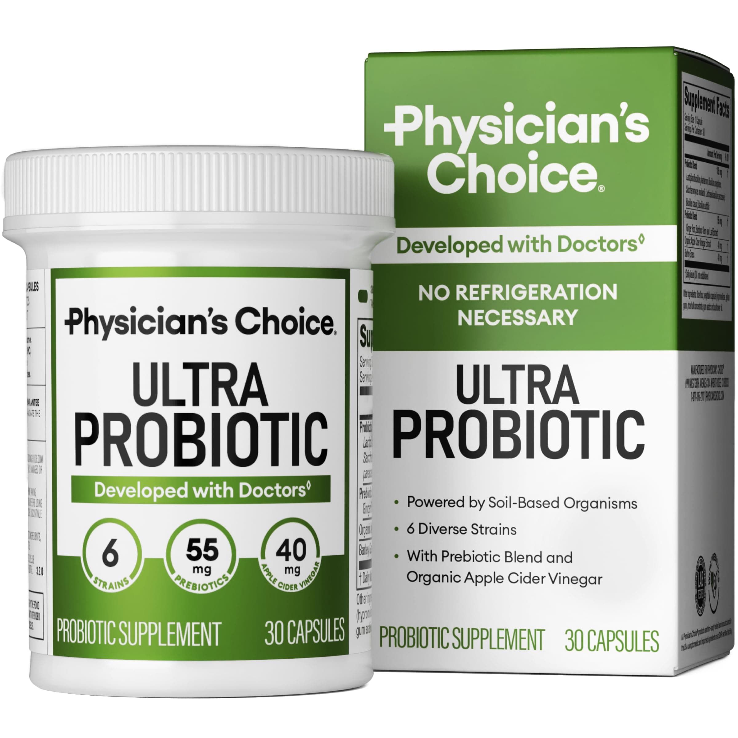 Ultra Probiotic - 60B SBO Probiotic - 6 Strains - Soil Based - Advanced Probiotic Users - Probiotics for Women & Men - Digestive Health - Supports Occasional Constipation, Gas & Bloating