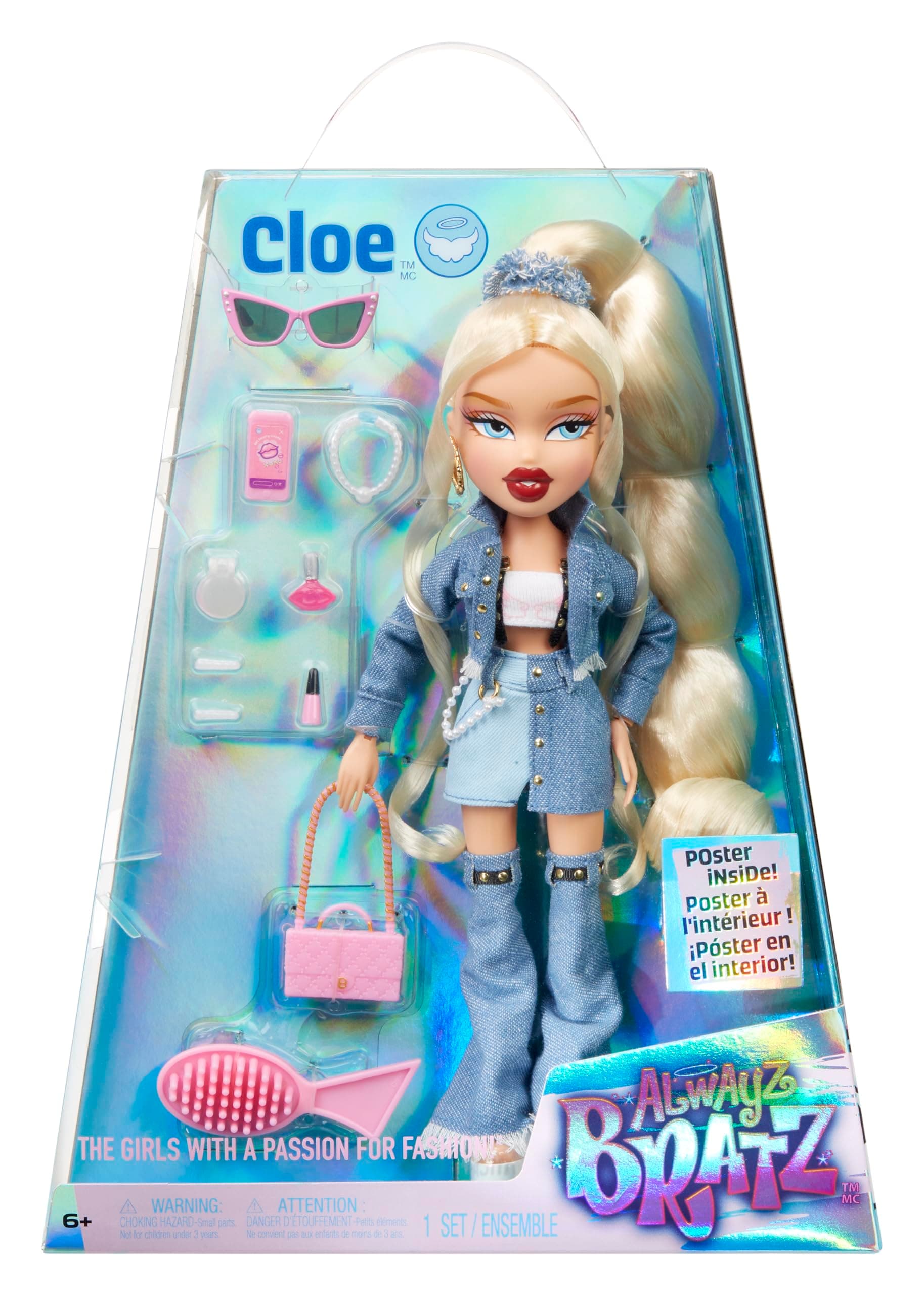 Bratz Alwayz Fashion Doll - Cloe - With 10 Accessories and Poster - Kids Toy - Great for Ages 6 and Older