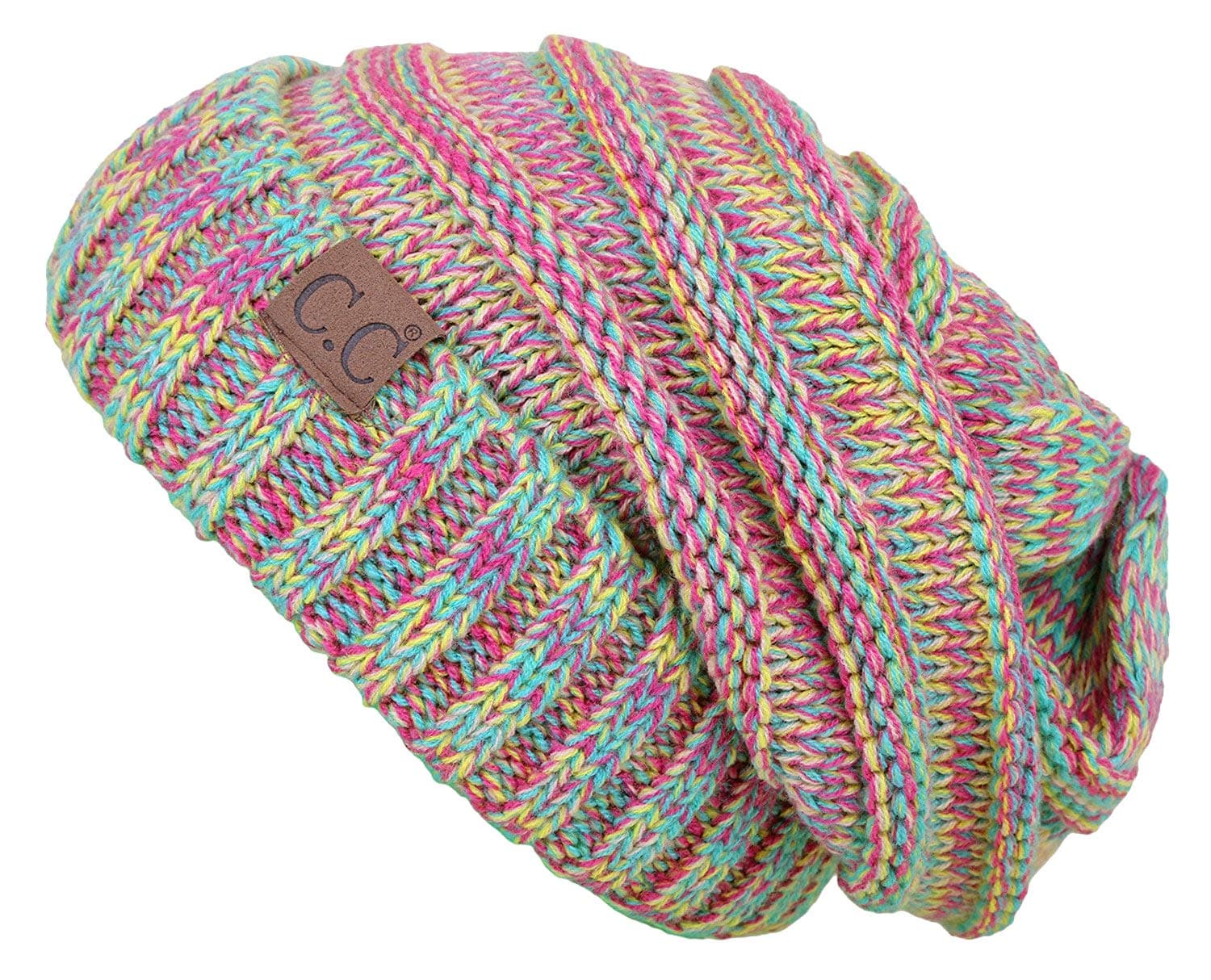 Funky JunqueTrendy Warm Oversized Chunky Soft Oversized Cable Knit Slouchy Beanie