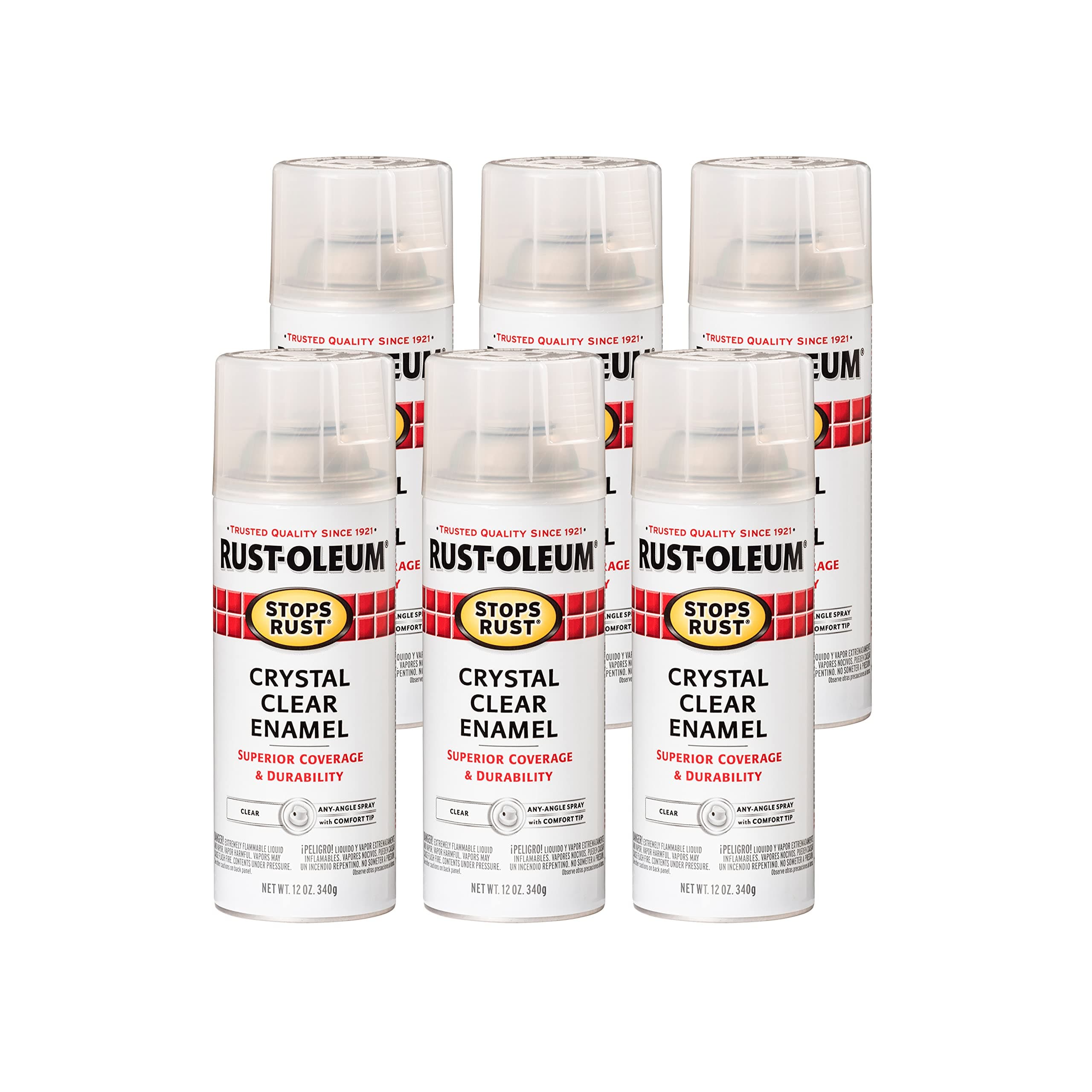 Rustoleum 7701 830 Crystal Clear Gloss Protective Enamel - Pack Of 6