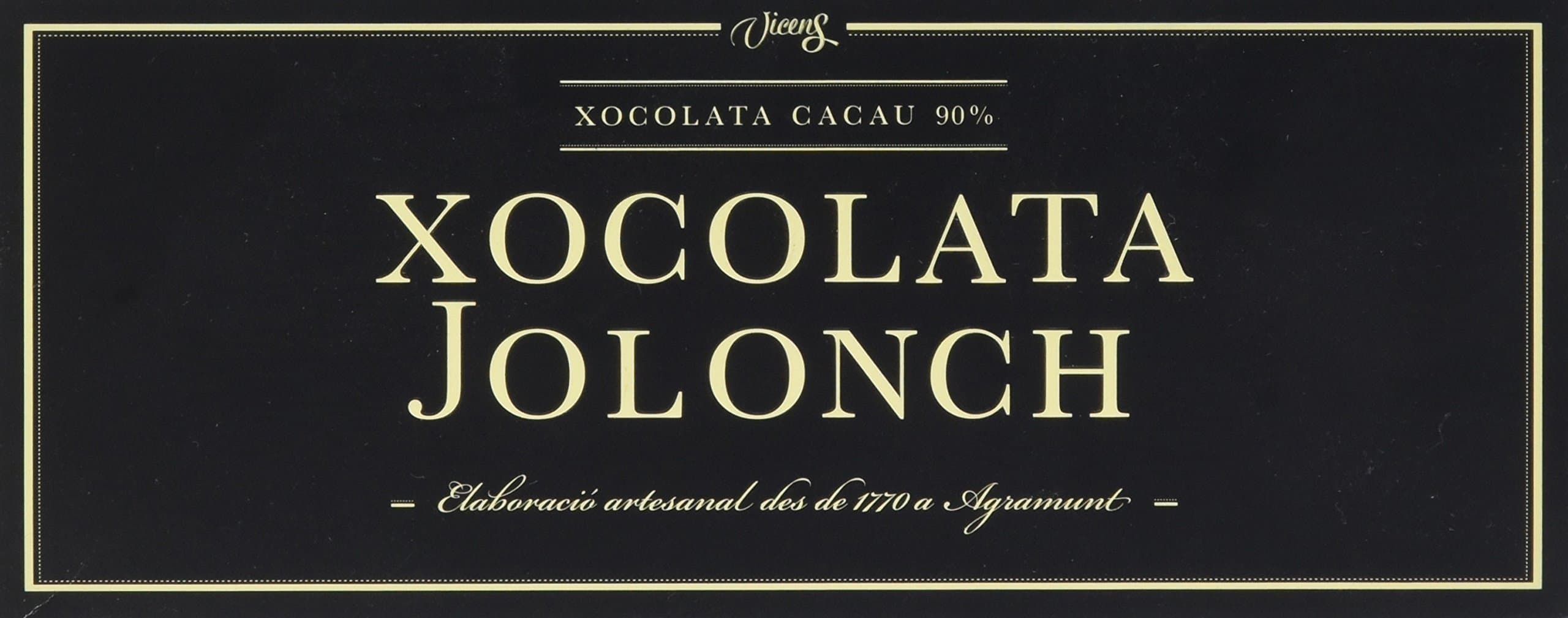 Jolonch 90% Cacao Extrafine Chocolate, 100 g