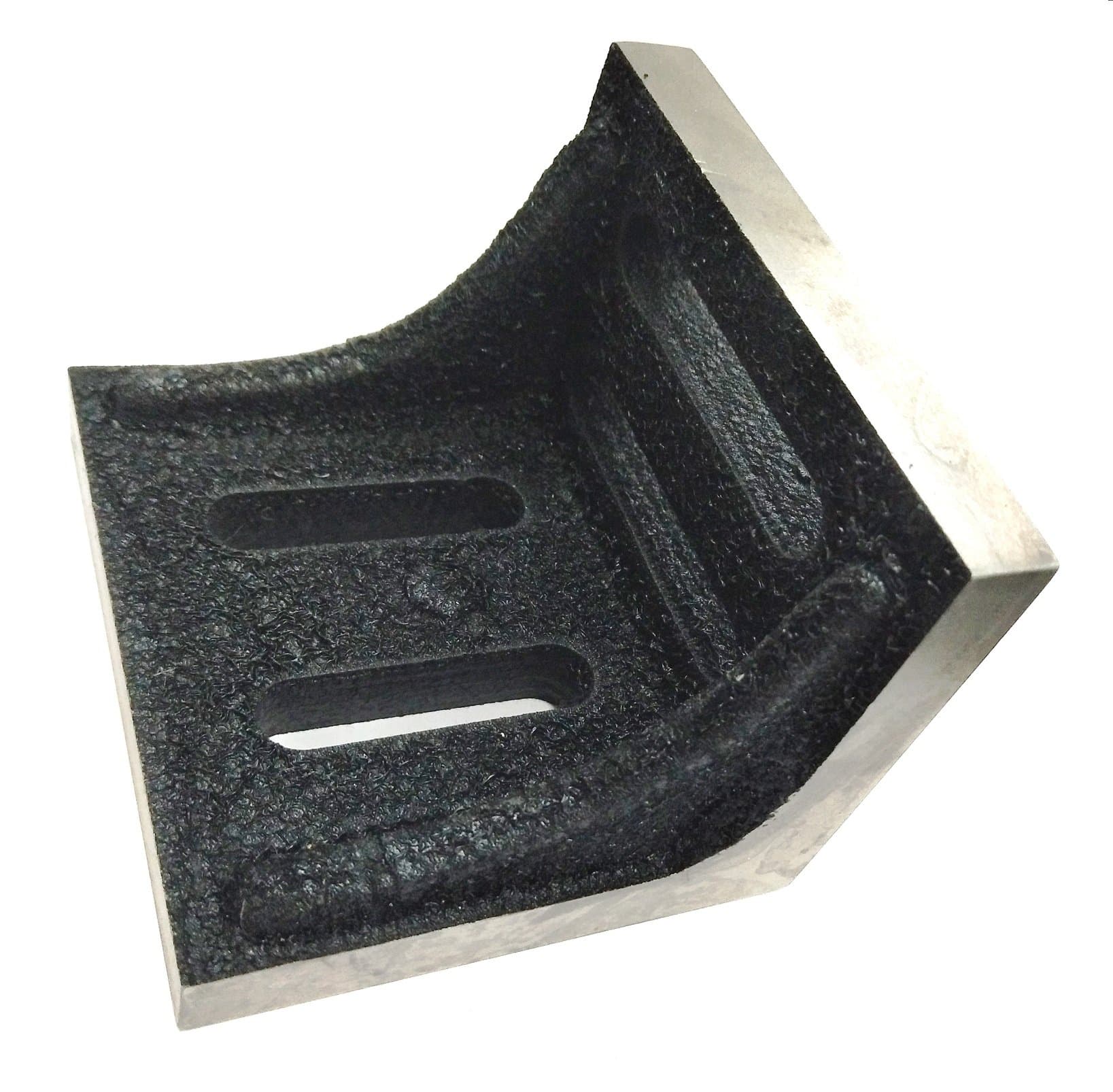Assorts Slotted Webbed Angle Plate- Stress Relieved Grain Caste Iron Angle Plate (Big # 3" X 3-1/2" X 2-1/2"Inch/ 75 X 88 X 63 Mm)