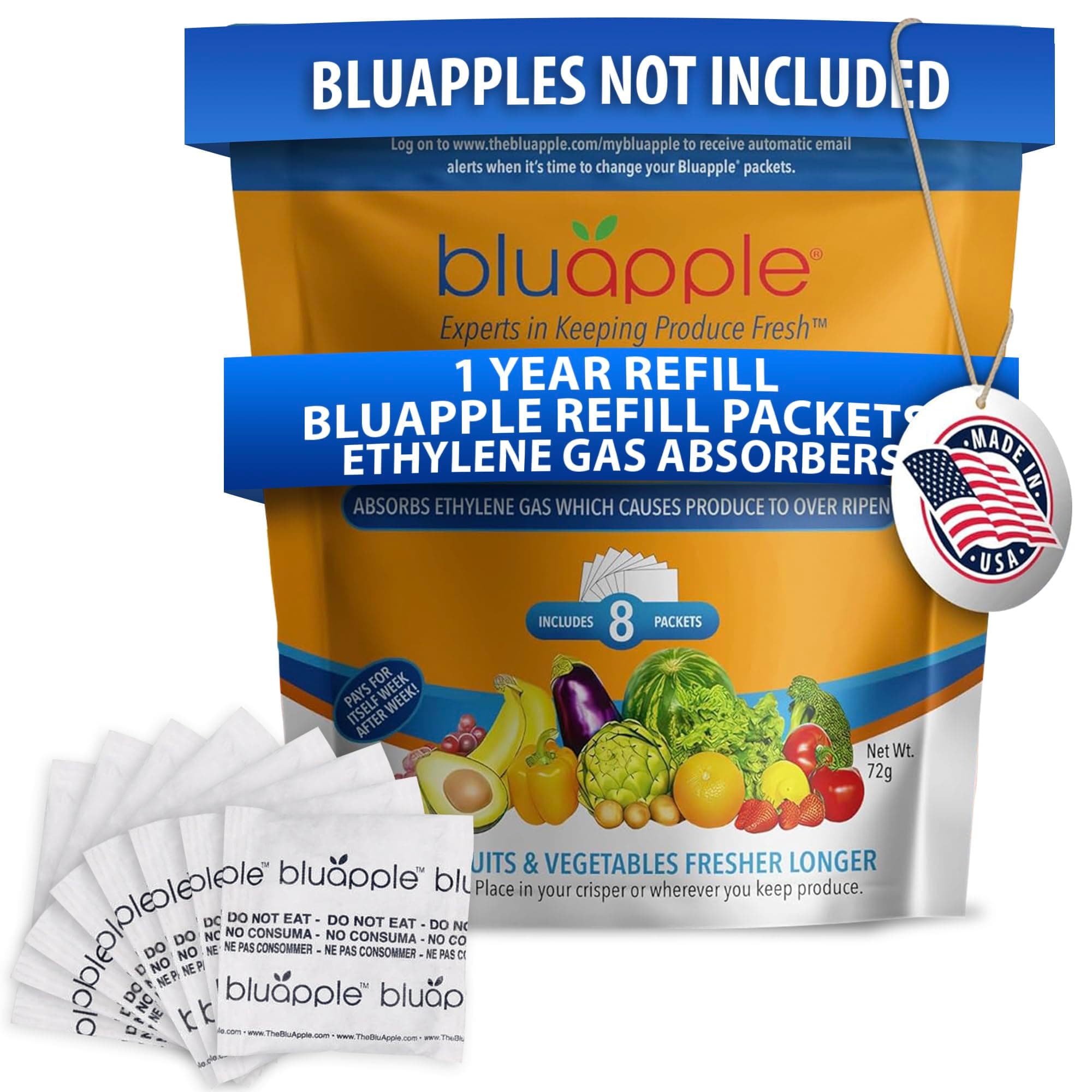 Bluapple One Year Refill Kit (Pack of 8) , bule