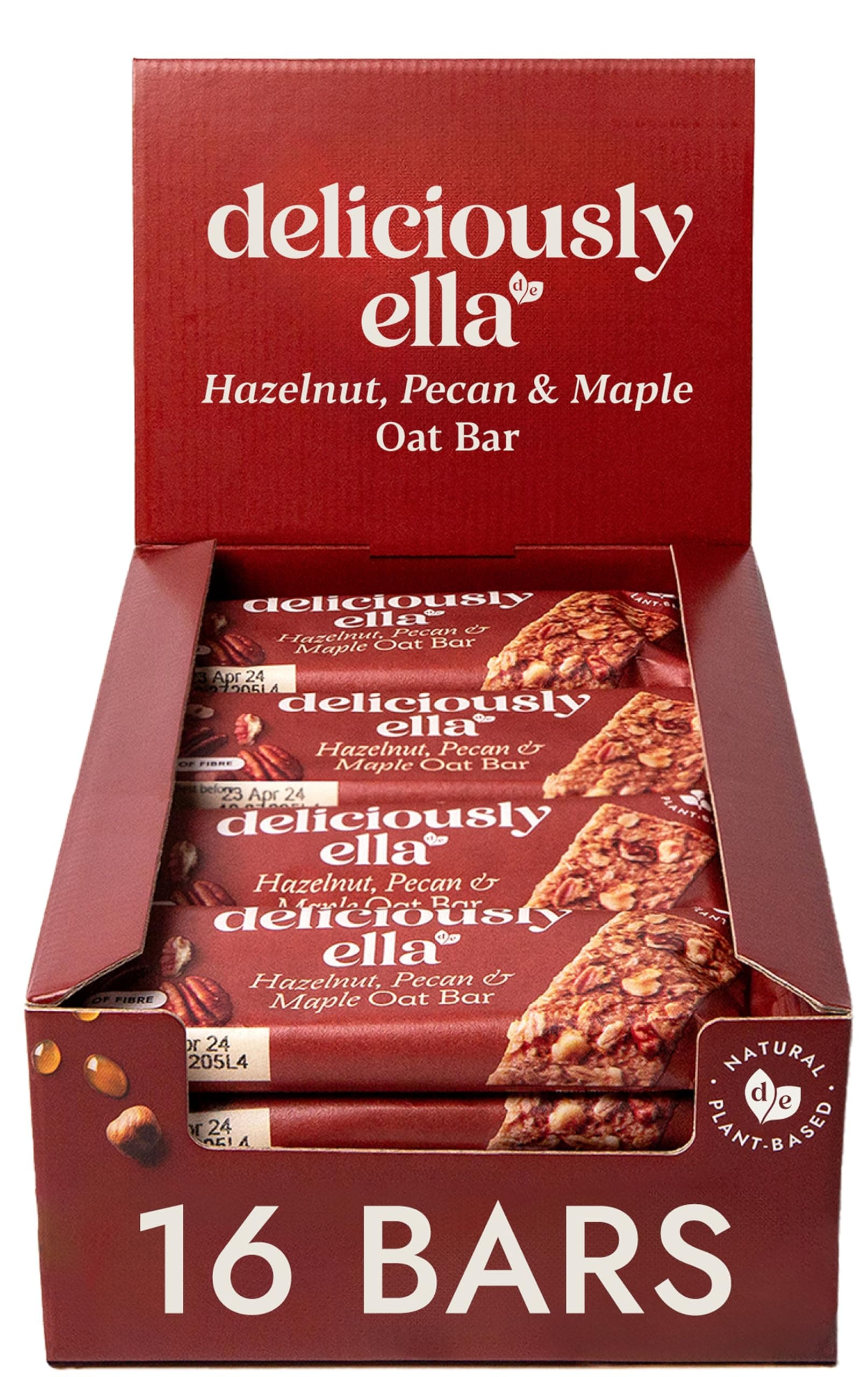 Oat Bars (Hazelnut, Pecan & Maple (16 bars))