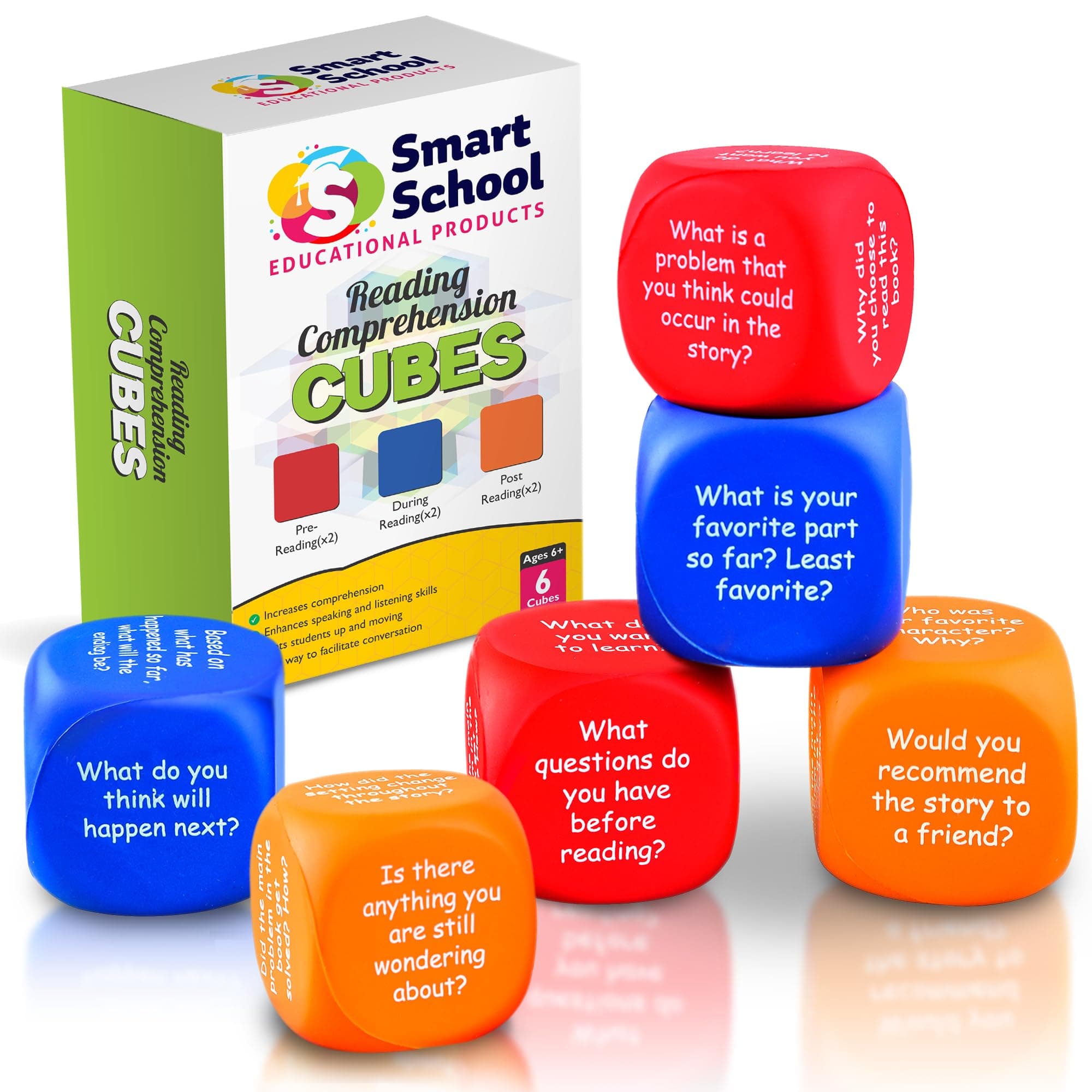 Smart School Educational Products Reading Comprehension Cubes