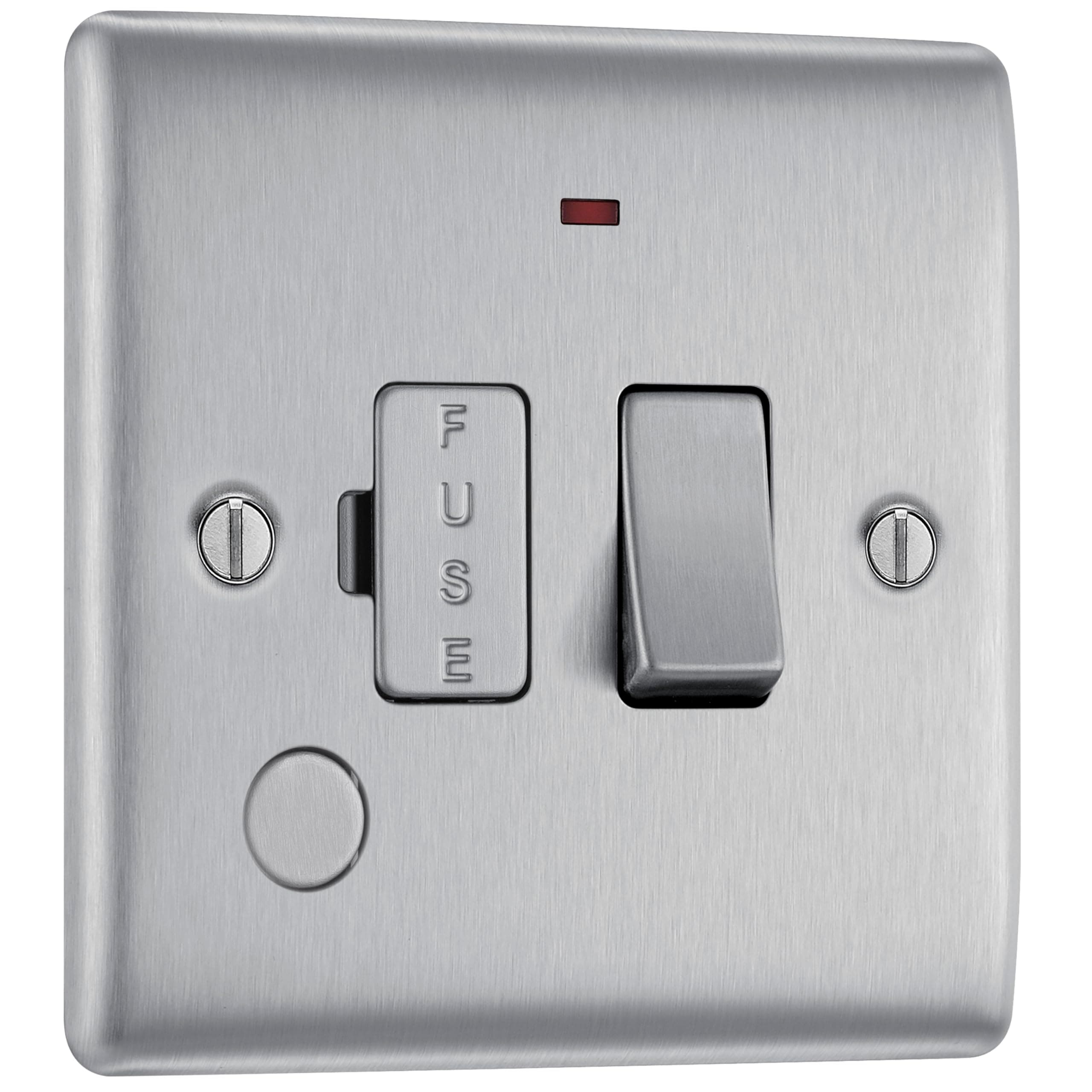 BG Electrical Switched Fused Connection Unit with Neon Indicator and Cable Outlet