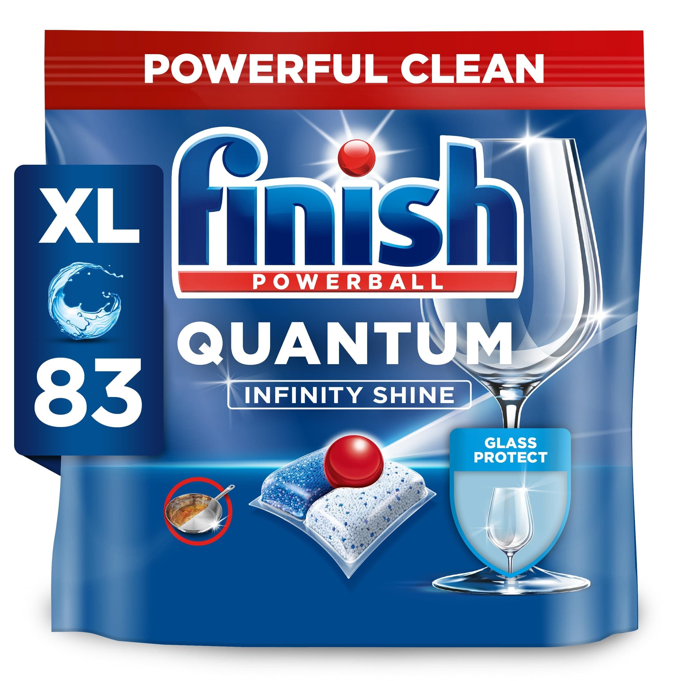 – Quantum Infinity Shine Dishwasher Tablets Bulk | Scent : REGULAR | Size : 83 Dishwasher Tabs | For Sparkling Clean,Packaging may vary