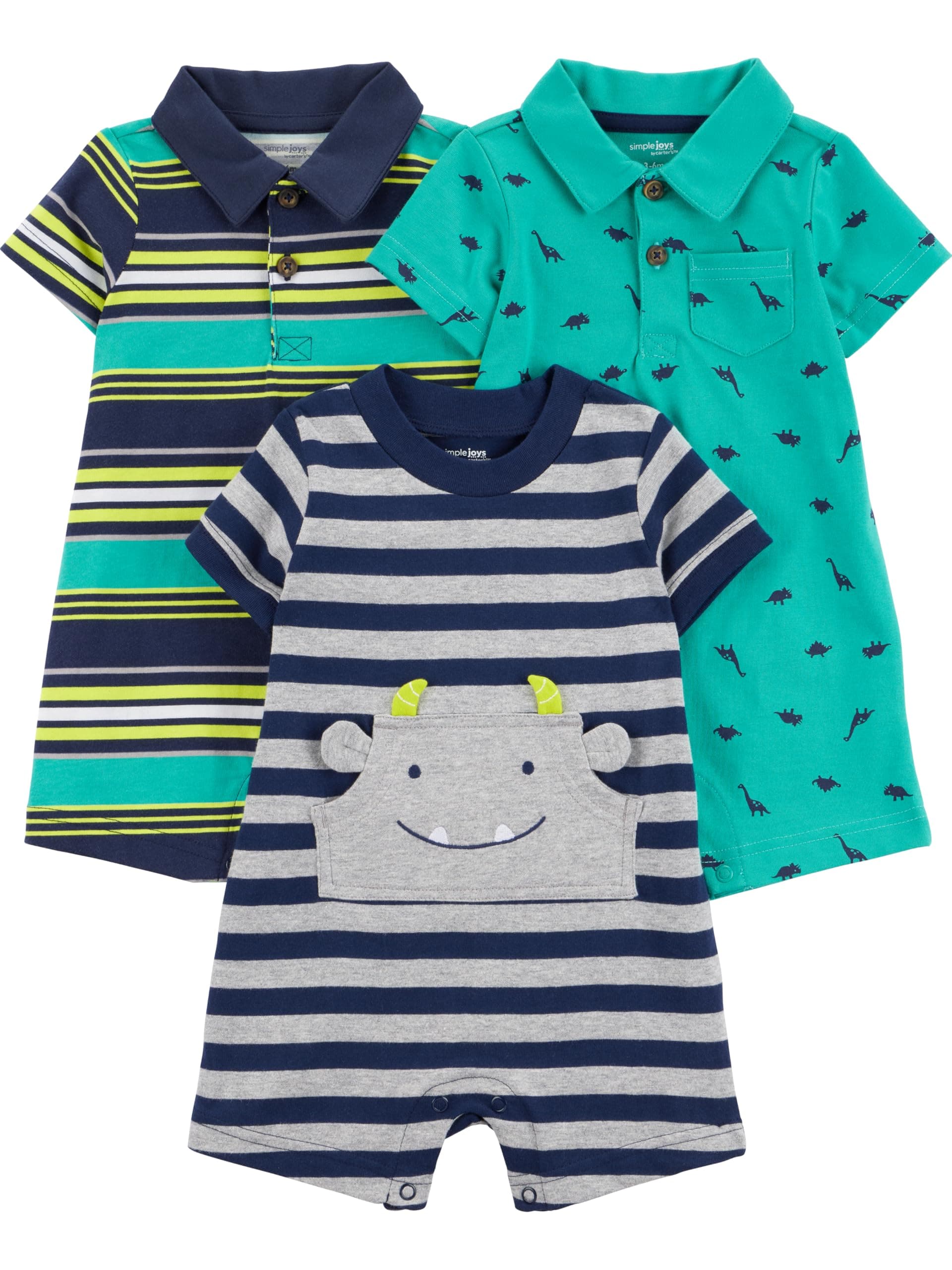 Baby Boys' 3-pack Rompers