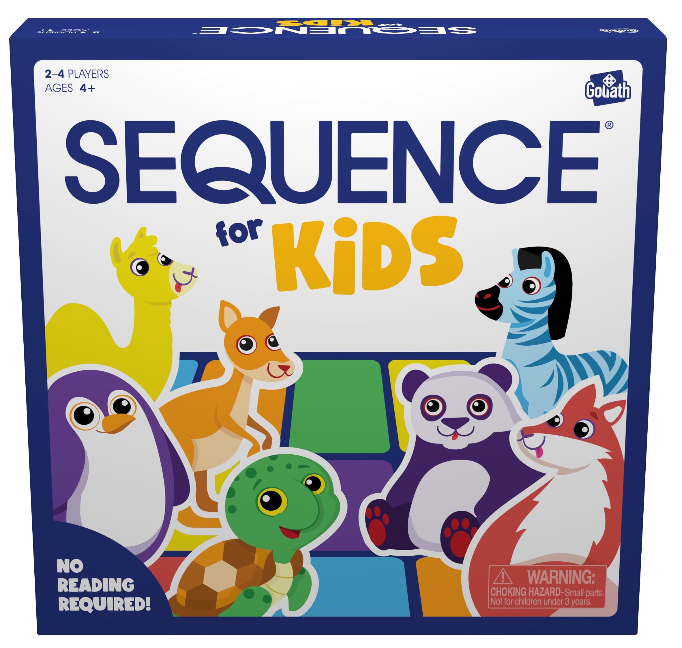 Games SEQUENCE for Kids The 'No Reading Required' Strategy Game, Multi-Colour, 11 inches (2-4 players)
