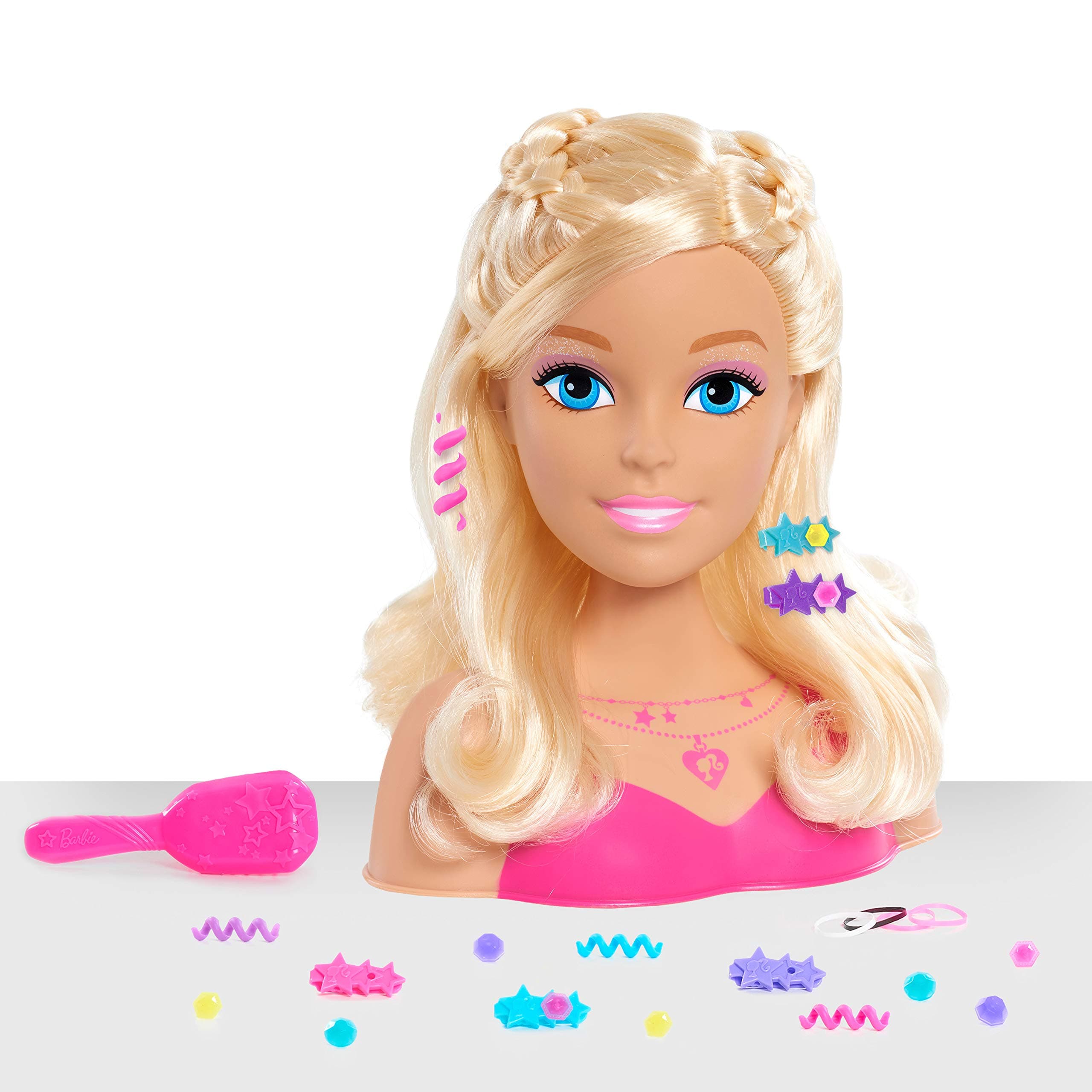 Small Plastic Styling Head - Blonde (Pink)
