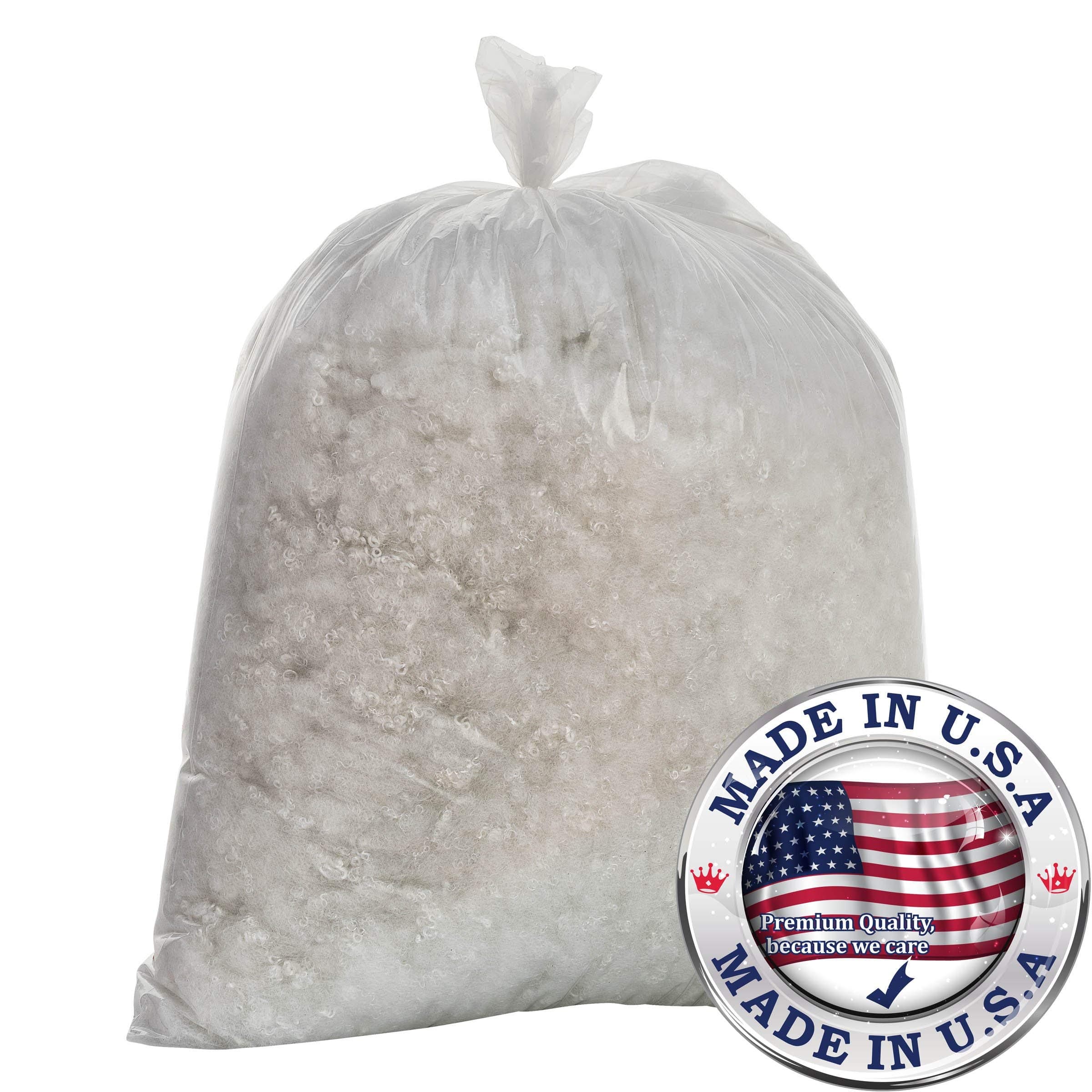 LuxyFluff - Premium Polyfill Stuffing, Polyester Down Alternative - for Any DIY Projects - 5 Pounds