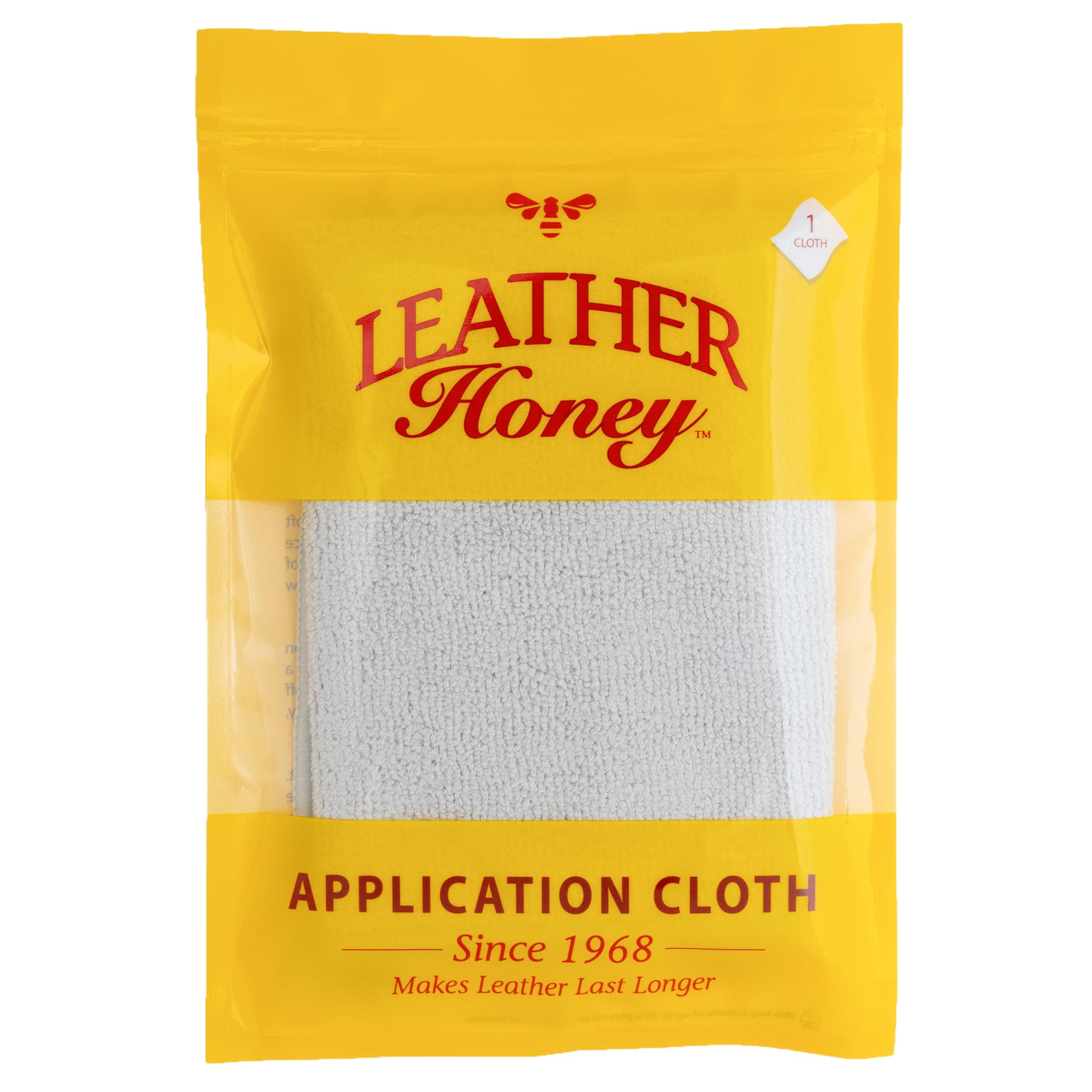 Leather Honey Lint-Free Application Cloth: Microfiber Cloth for Use with Leather Conditioner and Cleaner. Made in The USA Since 1968
