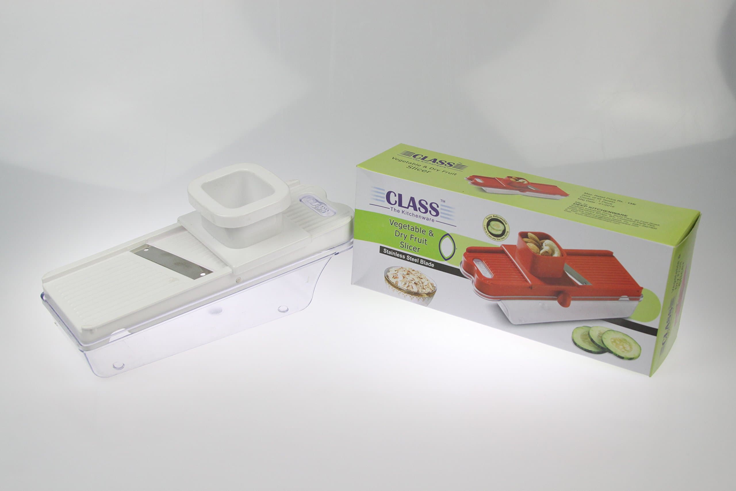 Class Vegetable and Dry Fruit Slicer Slice (Prepare your Garlic, Ginger, Chilli, Onion, Fresh Herbs and favourite Dry Fruits using the Class Slicer)
