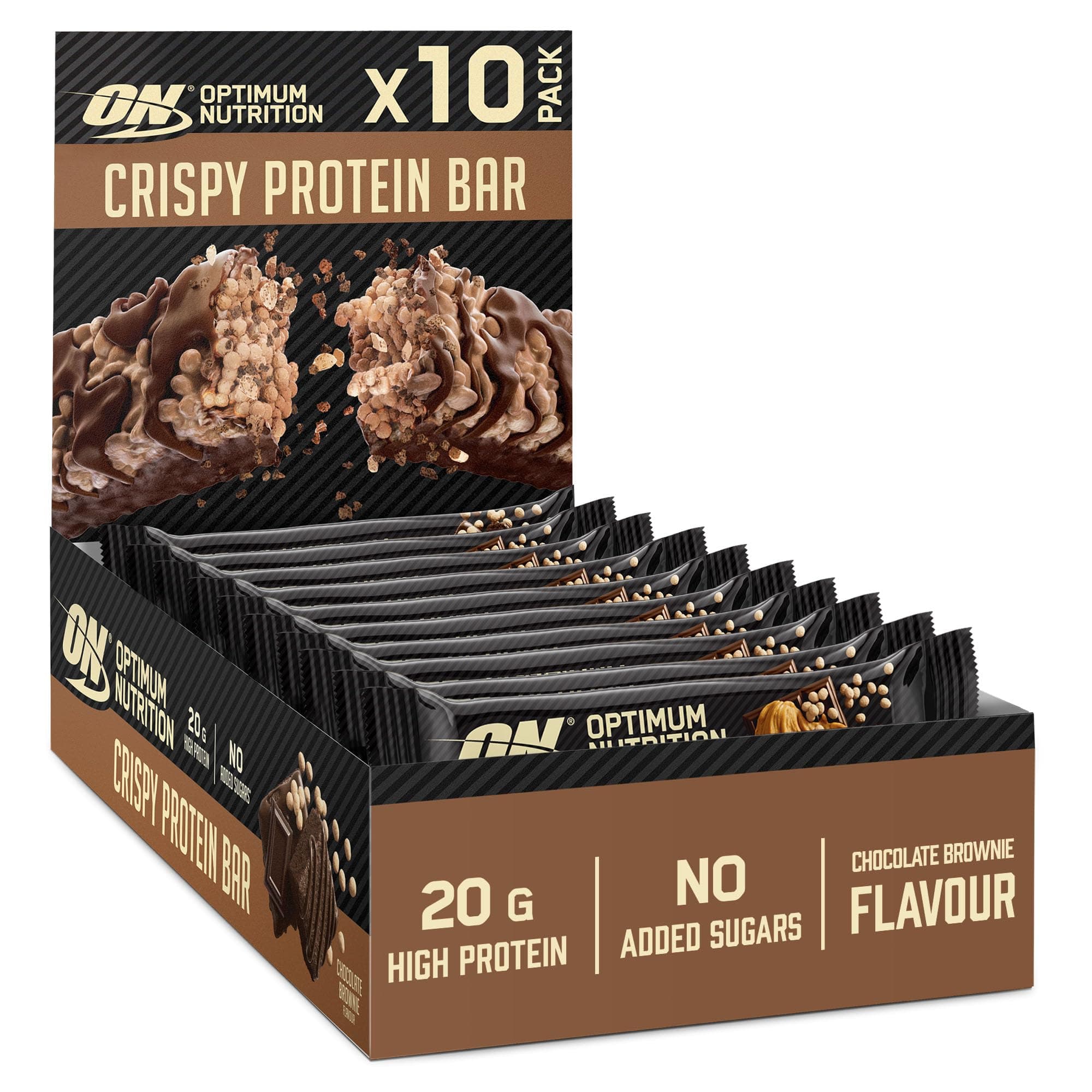 ON CRISPY BAR CHOC BROWNIE 65G REDESIGN