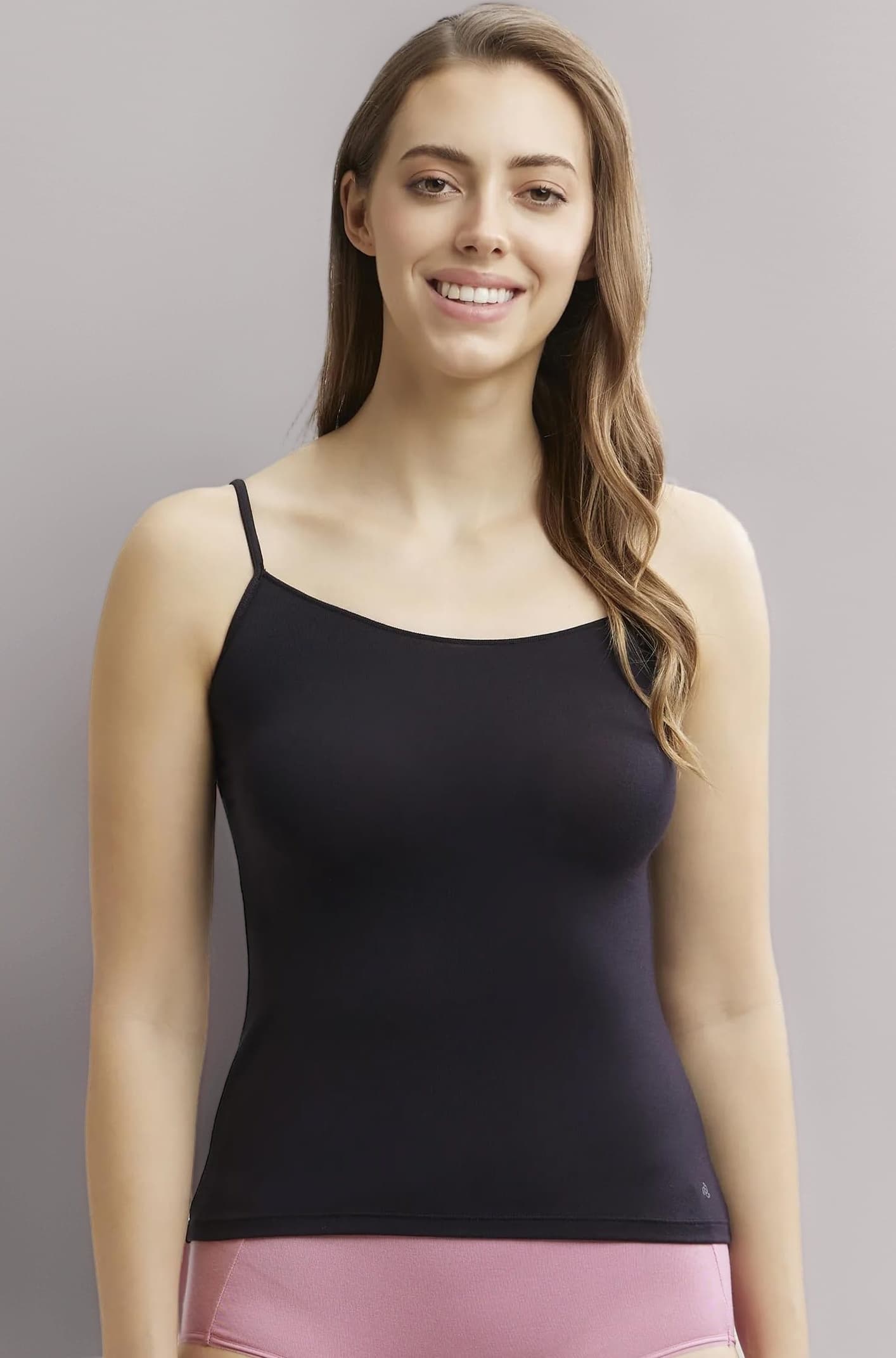 1805 Women's Micro Modal Elastane Stretch Camisole with Adjustable Straps and Stay Fresh Treatment