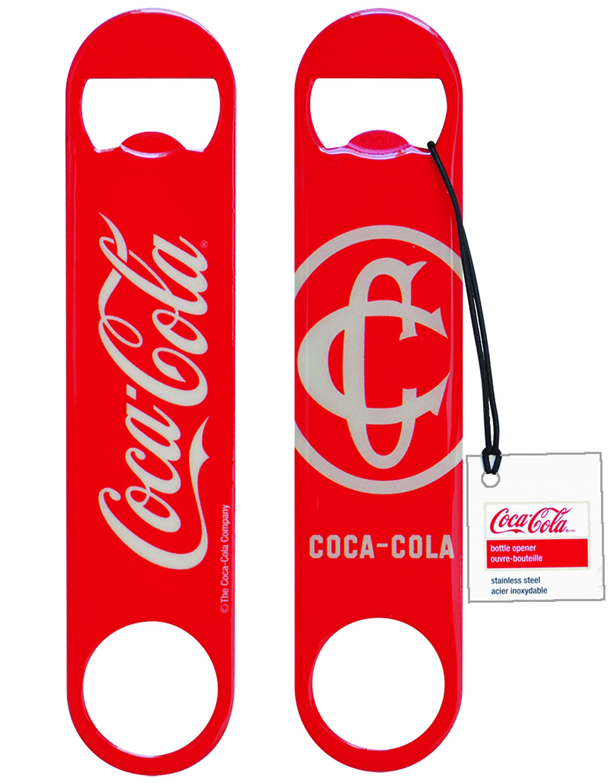 Tablecraft Coca-Cola Classic Logo Flat Bottle Opener, Red