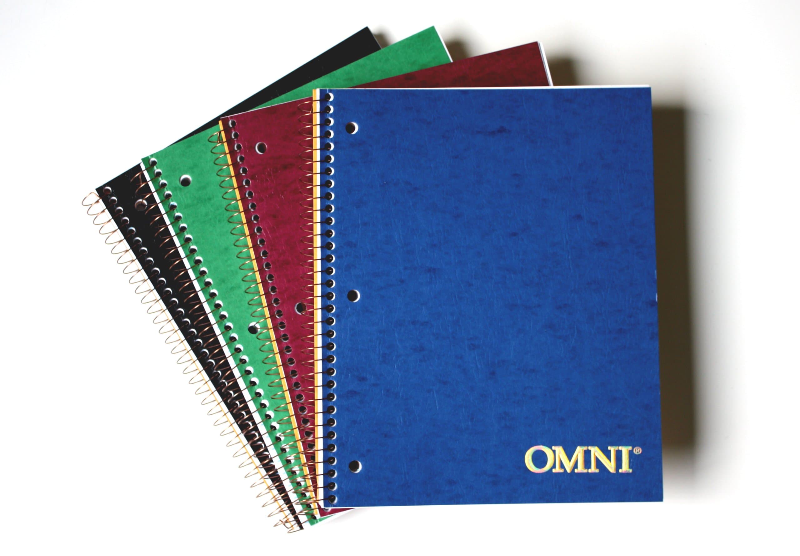 Norcom Omni 1 Subject Notebook, 10.5 x 8.5 Inch, 1 Notebook, Assorted Colors (77302-12)