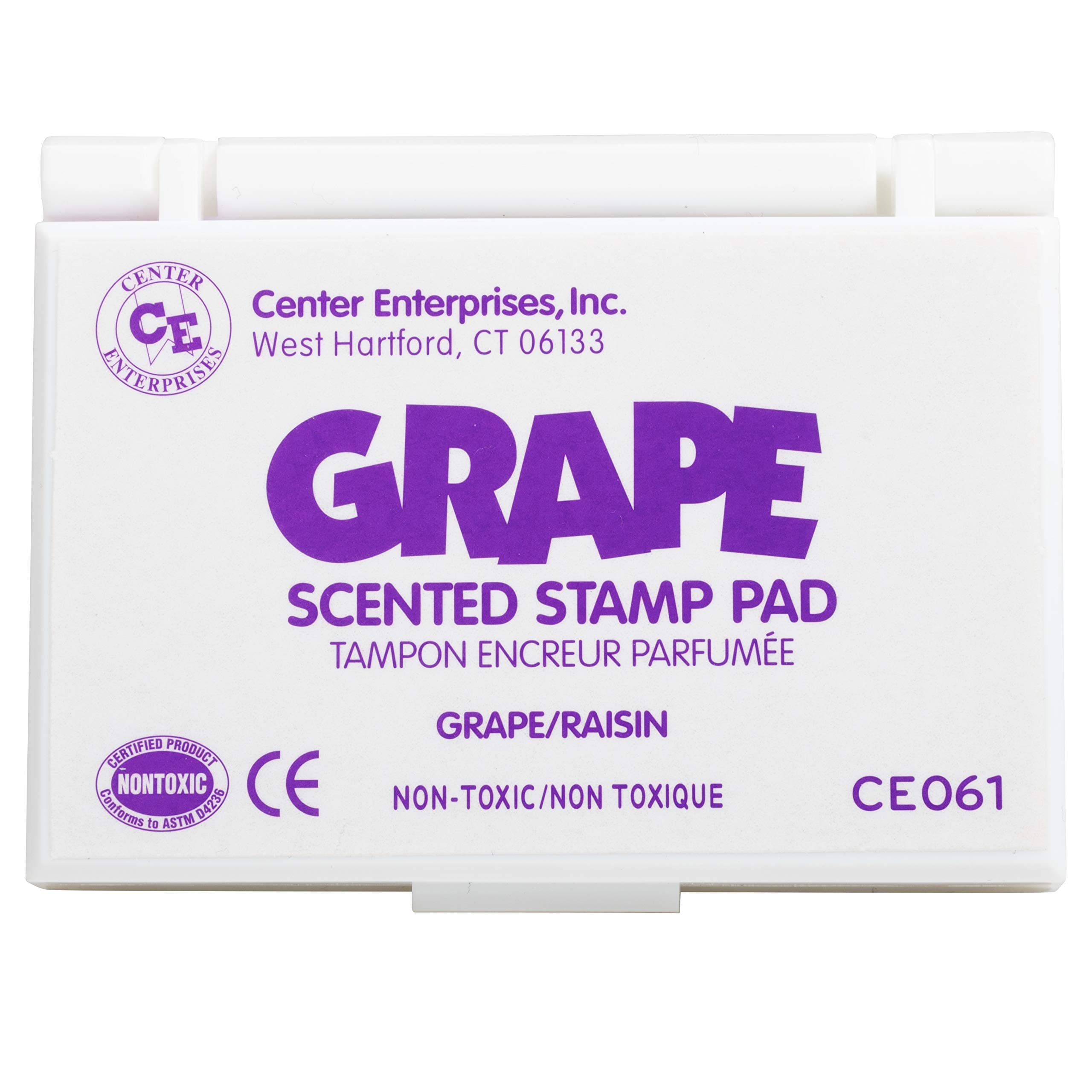 READY 2 LEARN Scented Stamp Pad - Grape - Purple - Non-Toxic - Fade Resistant - Fun Art Supplies for Kids