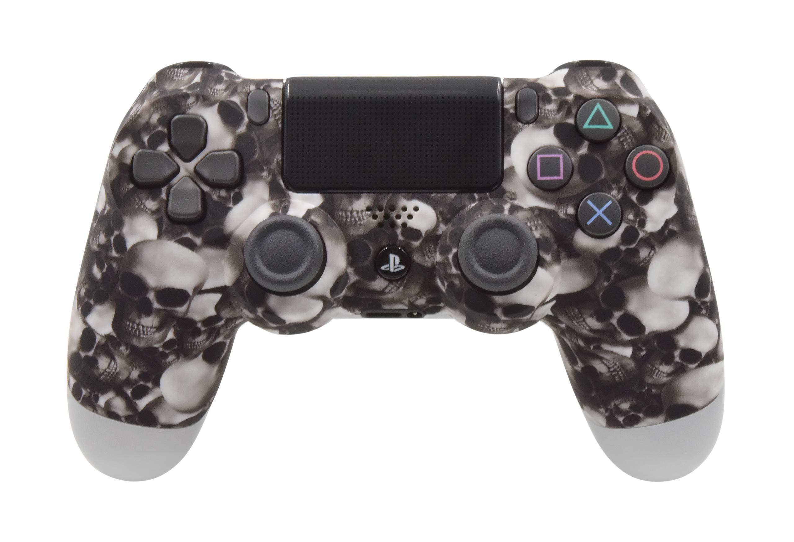 PS4 Modded Pro Controller (Playstation 4) - Skulls - Tactical Rapid Fire Mod (COD Warzone), Auto Super Sprint & Fast Reload (MW), Auto Heal (BO4), Thrust Jump Shot (Futuristic COD’s) & More