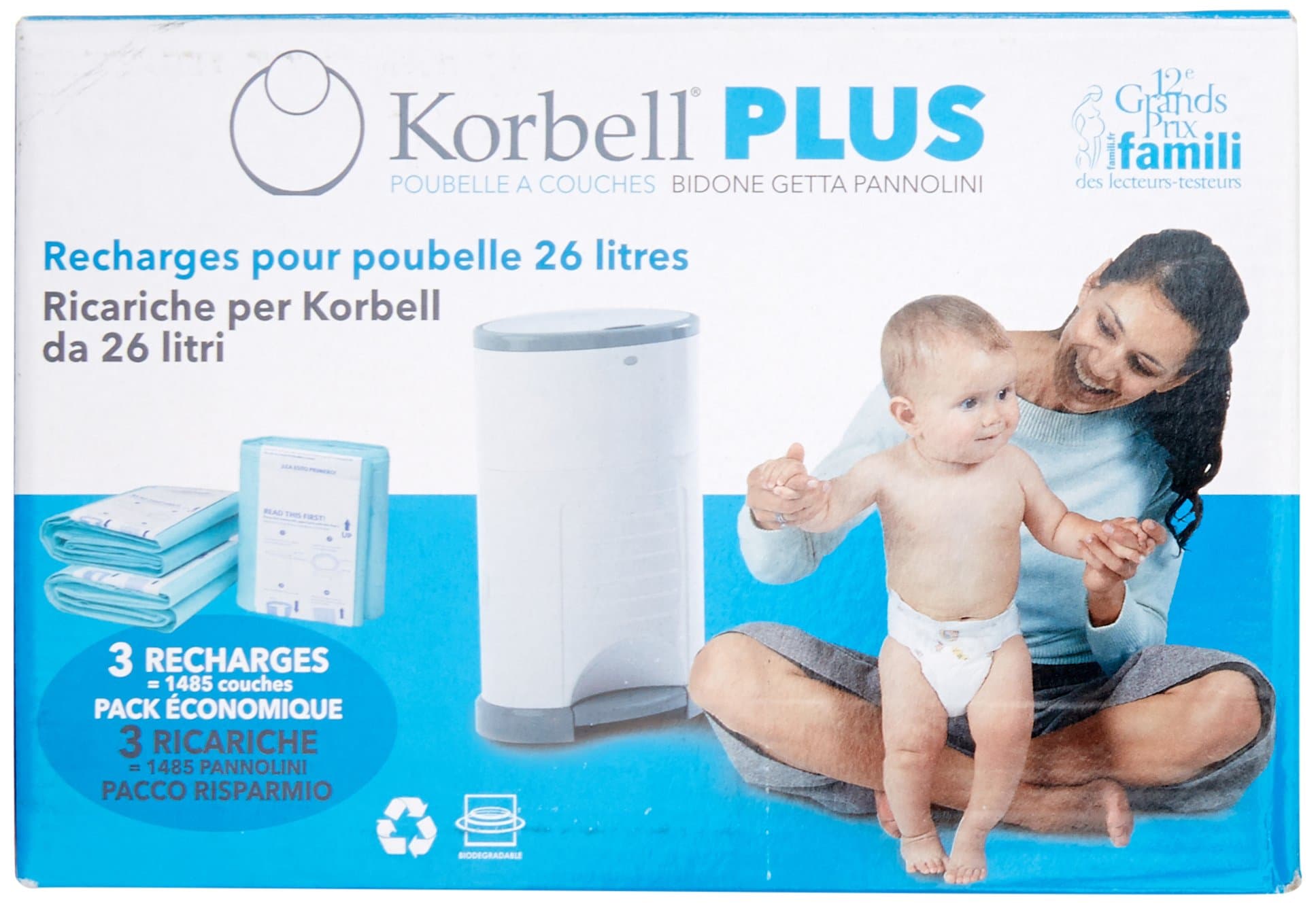 Korbell - Plus 26l 26 litre Refill x3 Bin Liners
