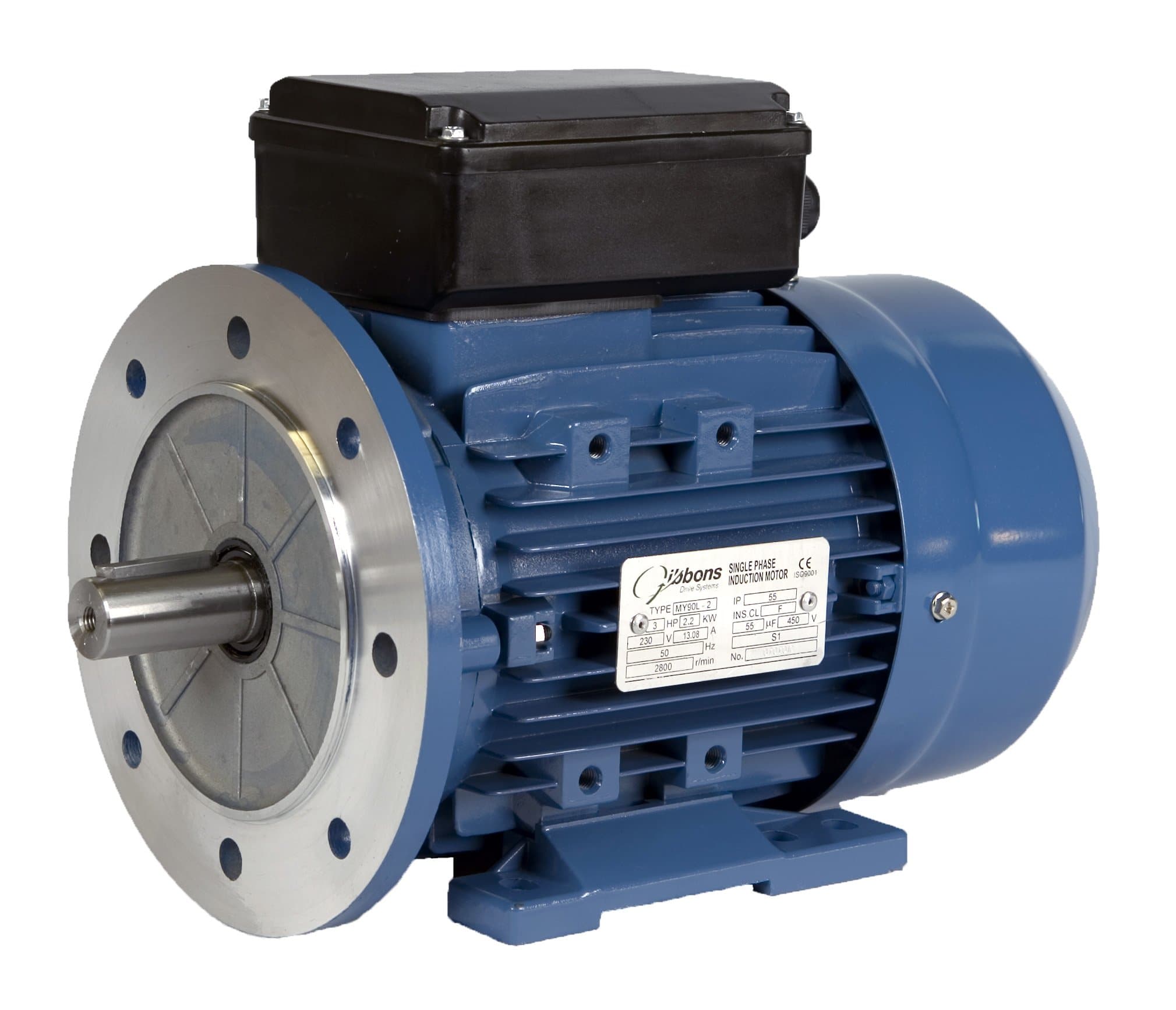Single Phase Capacitor Start Capacitor Run Motor 0.75 kW 2800 RPM B5 (Flange Mount)