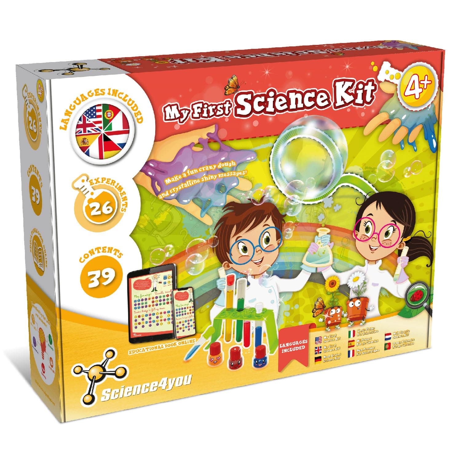 My First Science Kit for Kids Age 4+, Science Lab Experiments, Art and Crafts Activities, Create Rainbows-STEM Set, Toys, Games, Gifts for Boys & Girls 3 4 5+ Year olds