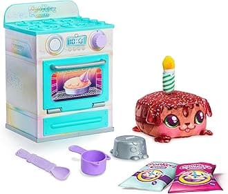 – COOKEEZ MAKERY Party Treatz Oven Mix & Make a Birthday Cake Plush Best Friend, Place your Dough in the Oven and Be Amazed When a Warm, Scented, Interactive, Birthday Cake Plush Friend Comes Out